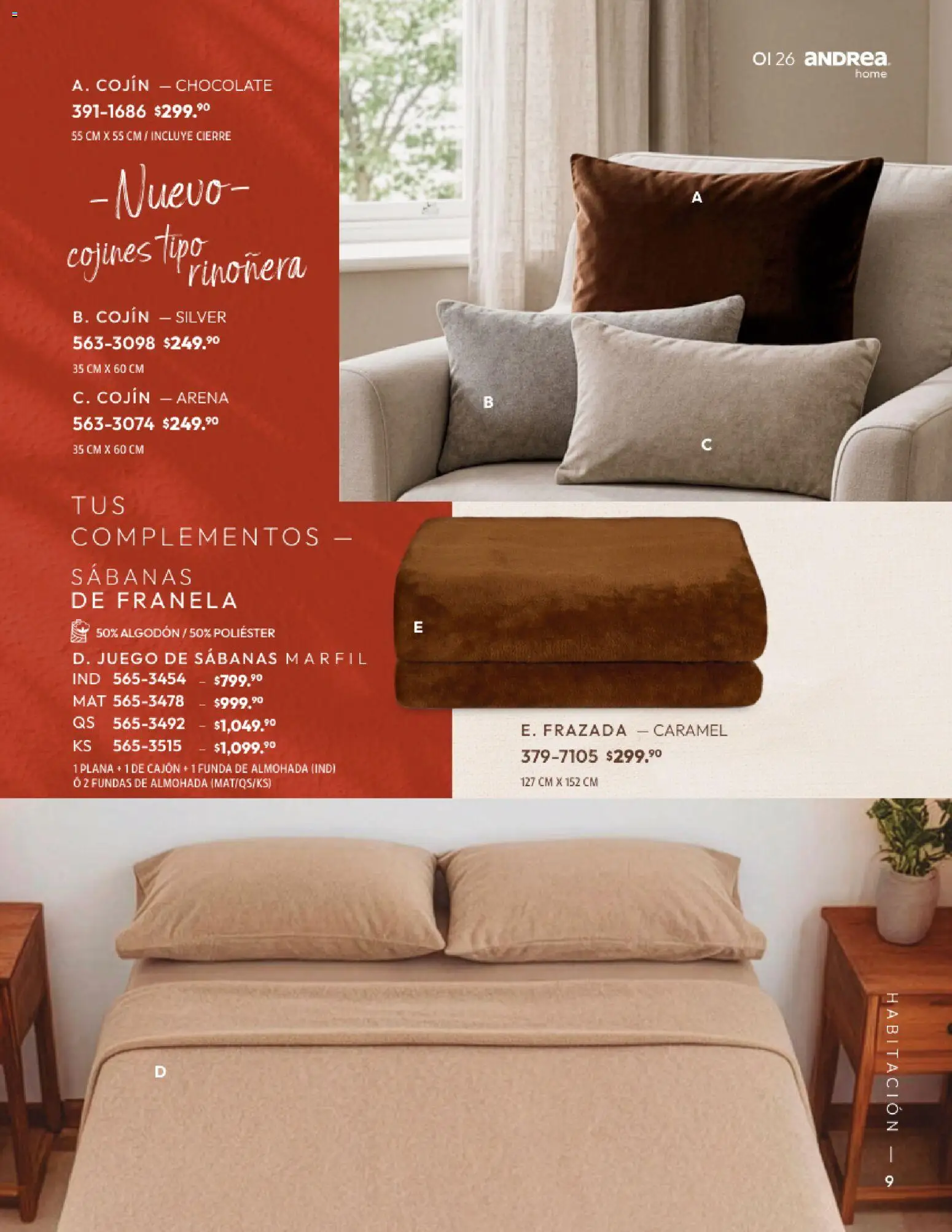 Nuevas ofertas de Andrea válidas en toda la República Mexicana desde el 01/09/2026. ¡Encuentra las mejores ofertas en Andrea catálogo Home! | Página: 9