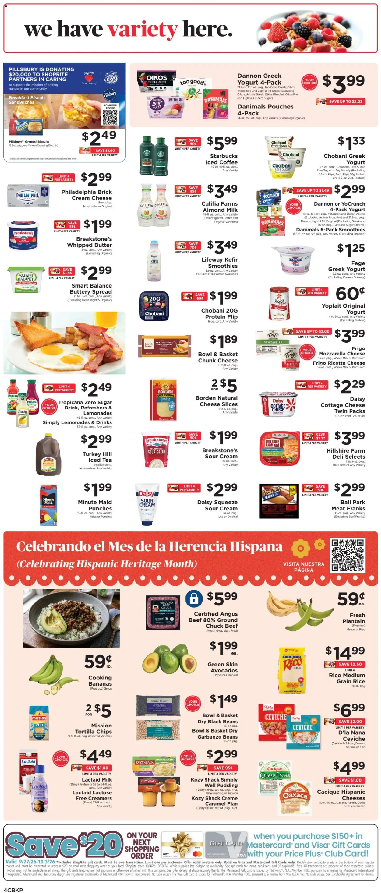 ShopRite Weekly Ad - valid from 09/27/2026 | Page: 5 | Products: Basket, Meat, Rice, Cream