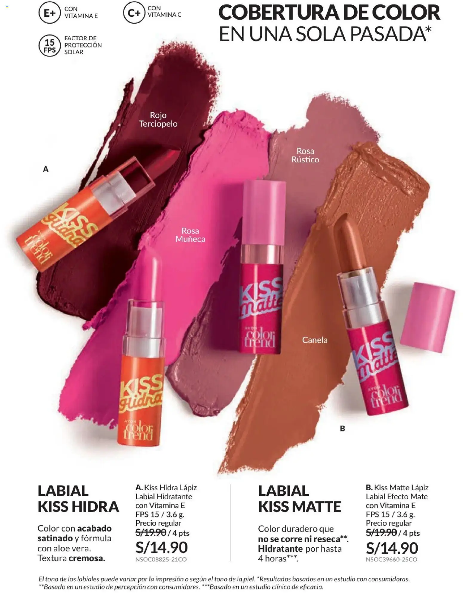 Catálogo Avon válido desde 01/07/2026 | Página: 42 | Productos: Lápiz labial