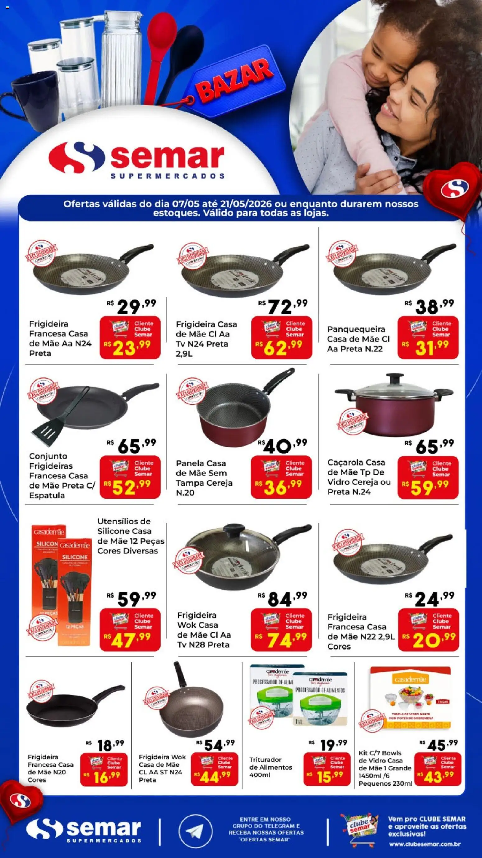 Semar Supermercado Folheto - válido de 07.05.2026 | Página: 2 | Produtos: Cereja, Panquequeira, Potes, Espátula