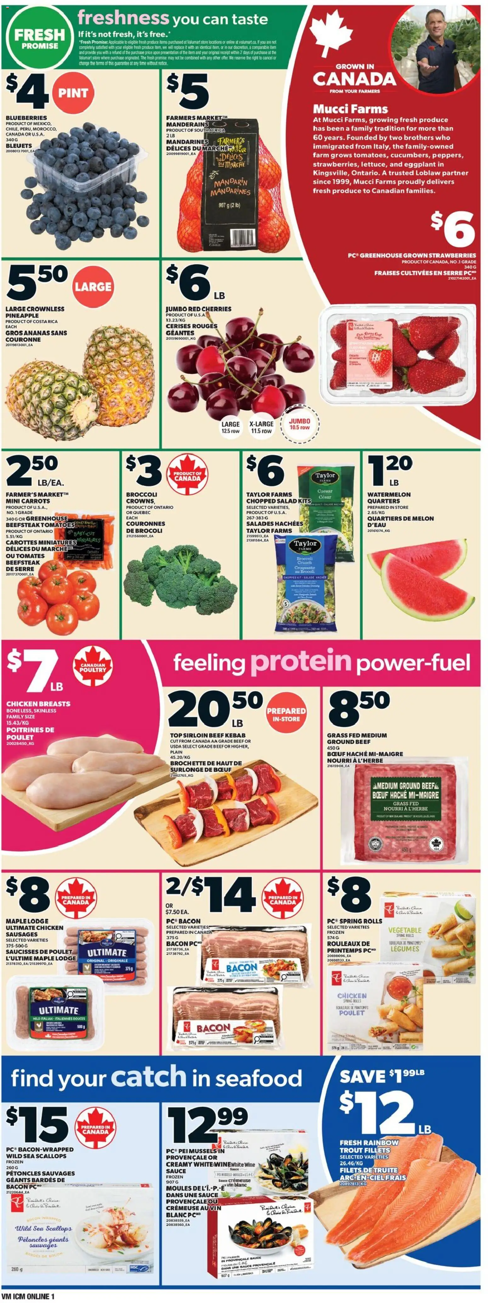 Valu Mart flyer valid from Jul 9, 2026 | Page: 4 | Products: Beef, Wine, Chicken, Tomatoes
