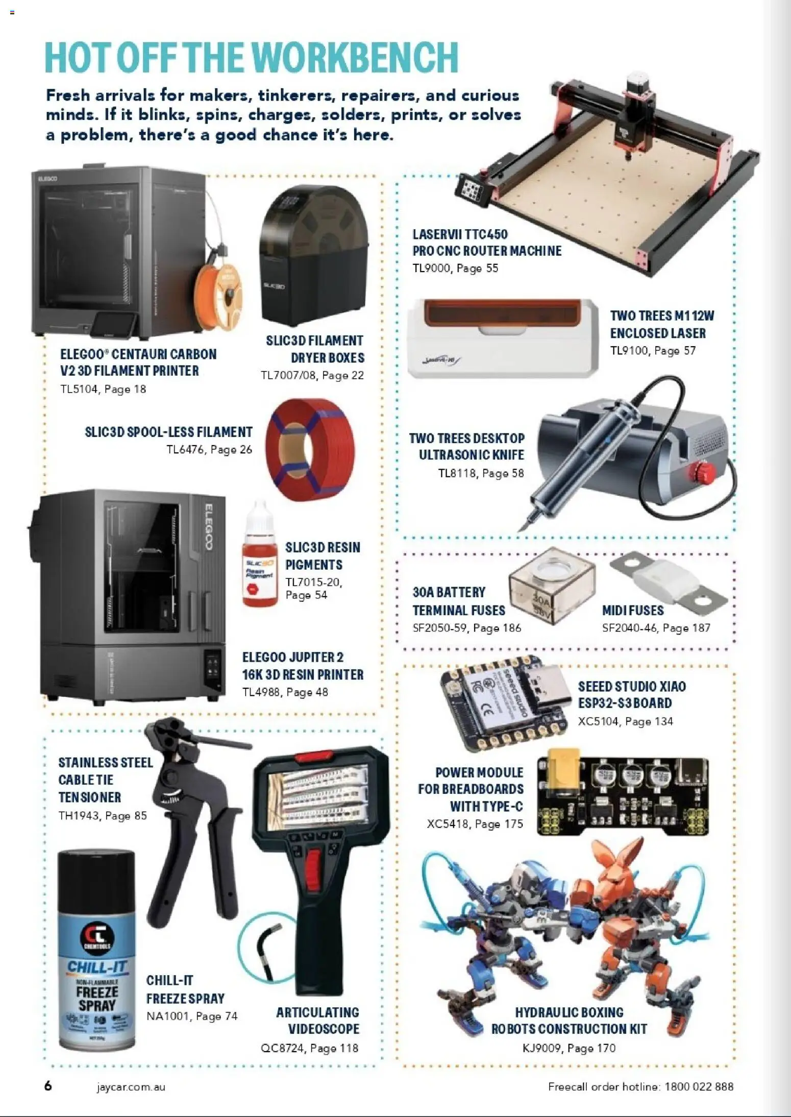 Jaycar catalogue - valid from 31/08/2026 | Page: 6 | Products: Tie, Desktop, Printer, Dryer