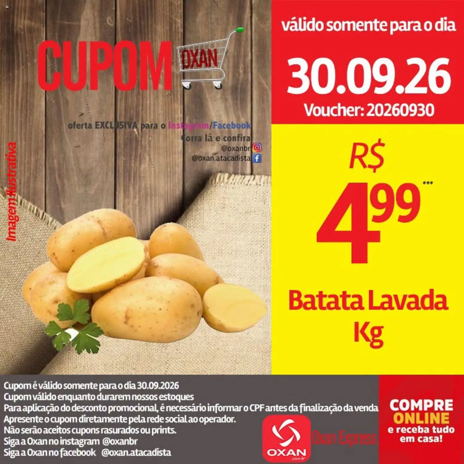 Oxan Atacadista Folheto - válido de 30/09/2026 | Página: 18 | Produtos: Batata