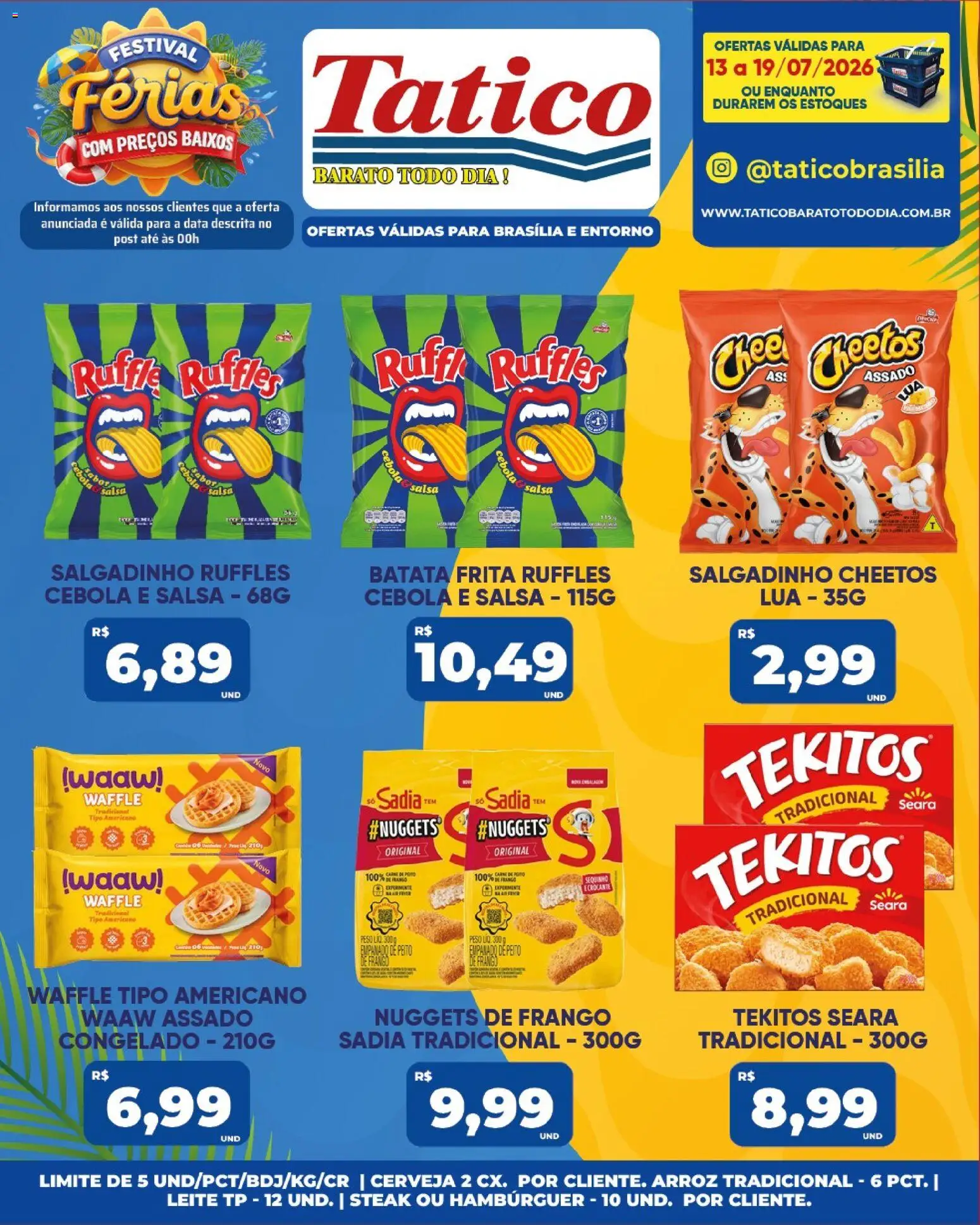 Tatico Folheto - válido de 16/07/2026 | Página: 44 | Produtos: Cebola, Carne, Batata, Frango