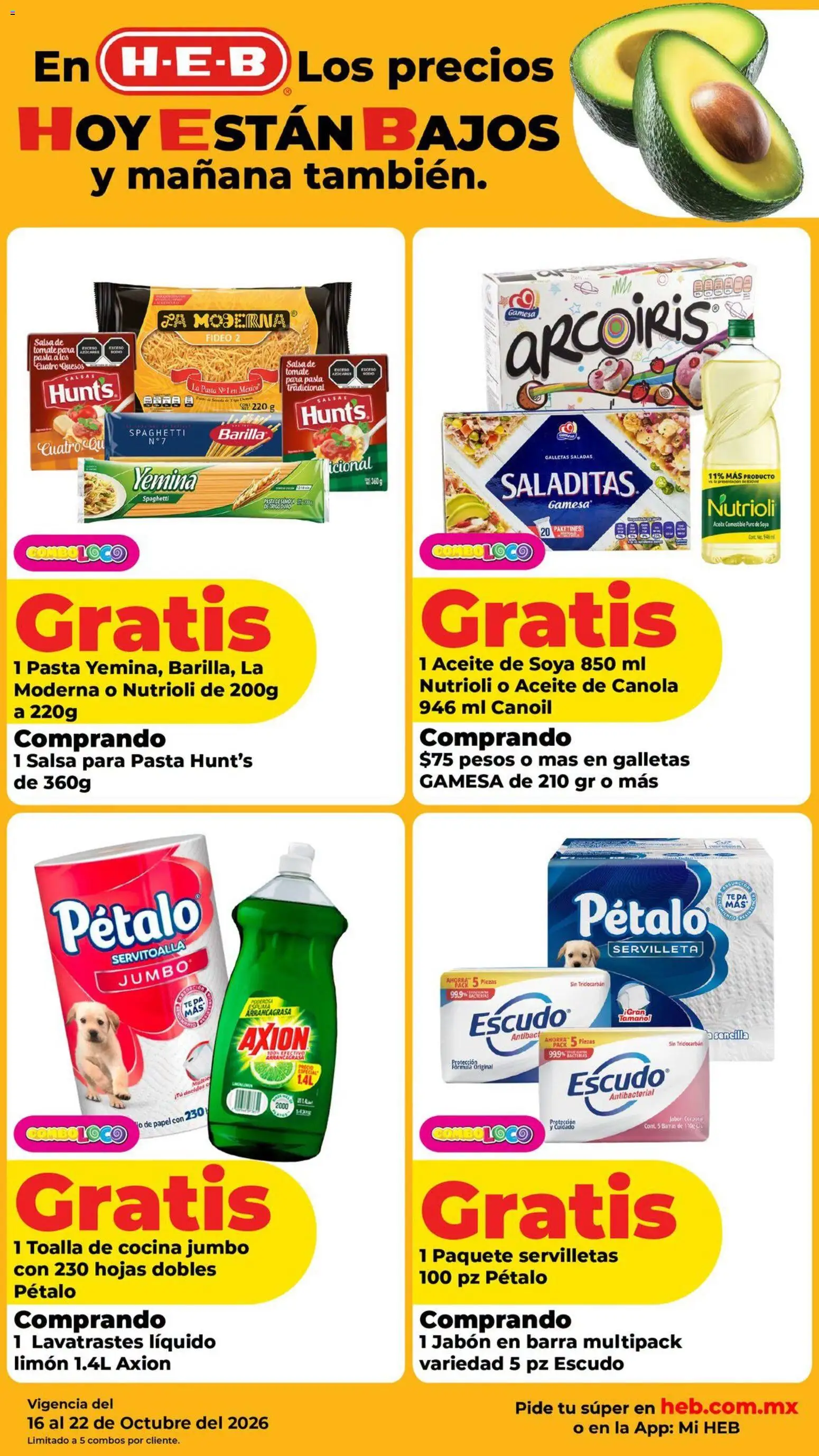 Nuevas ofertas de H-E-B válidas en toda la República Mexicana desde el 16/10/2026. ¡Encuentra las mejores ofertas en H-E-B folleto! | Página: 5