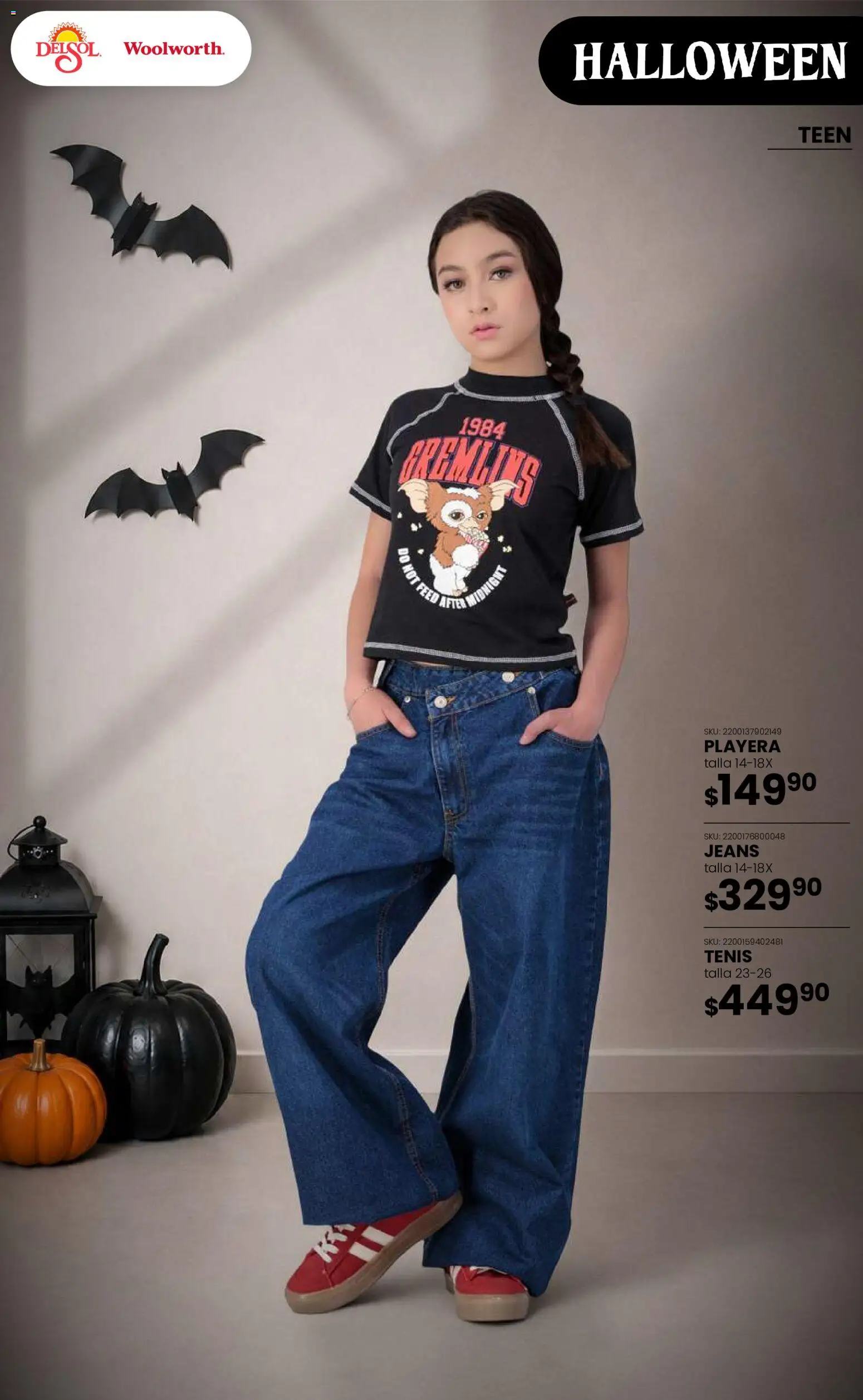 Nuevas ofertas de Del Sol y Woolworth válidas en toda la República Mexicana desde el 22/10/2026. ¡Encuentra las mejores ofertas en Del Sol y Woolworth catálogo Halloween! | Página: 15
