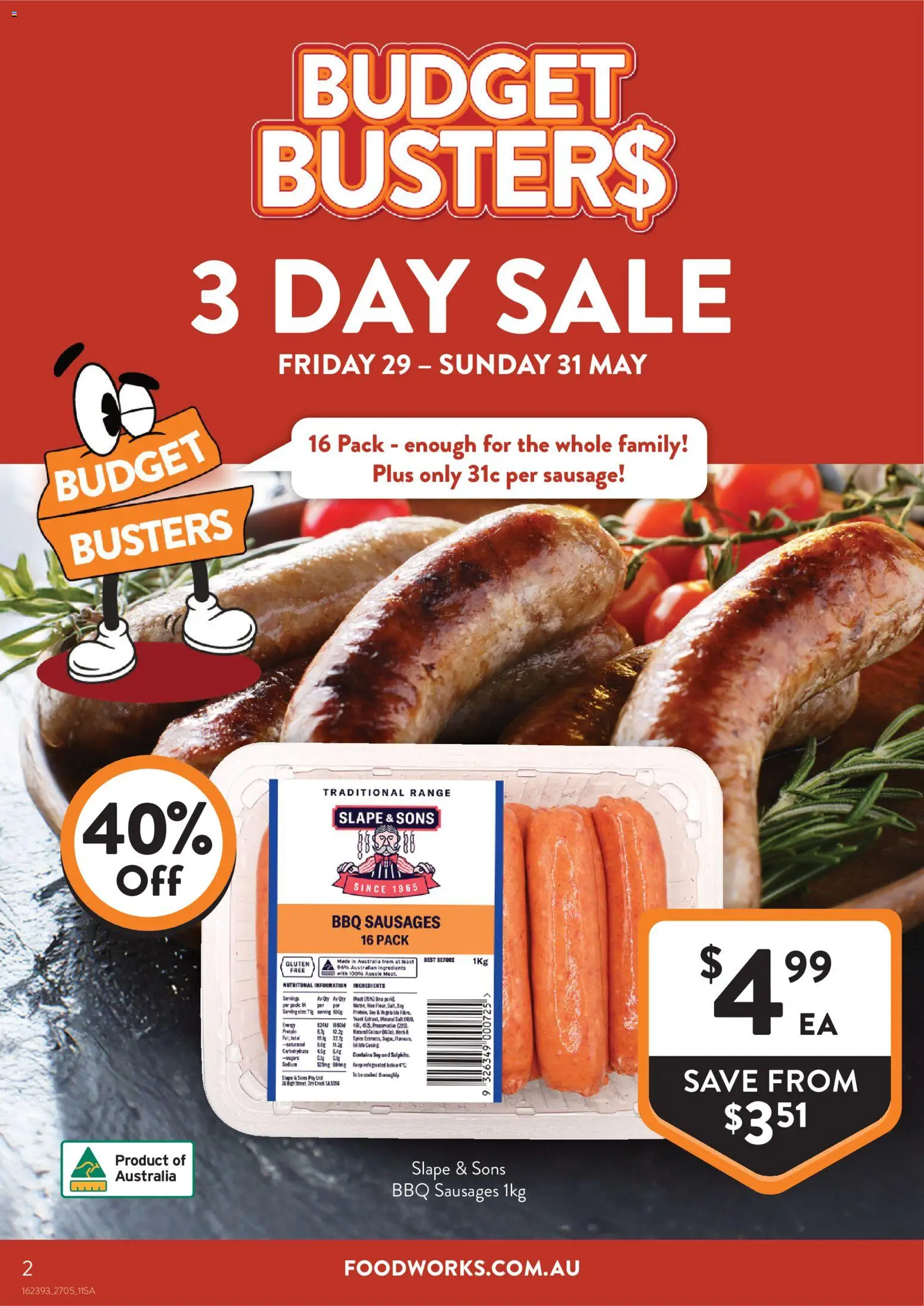 Foodworks catalogue - valid from 25.05.2026 | Page: 2 | Products: Salt, Sausage