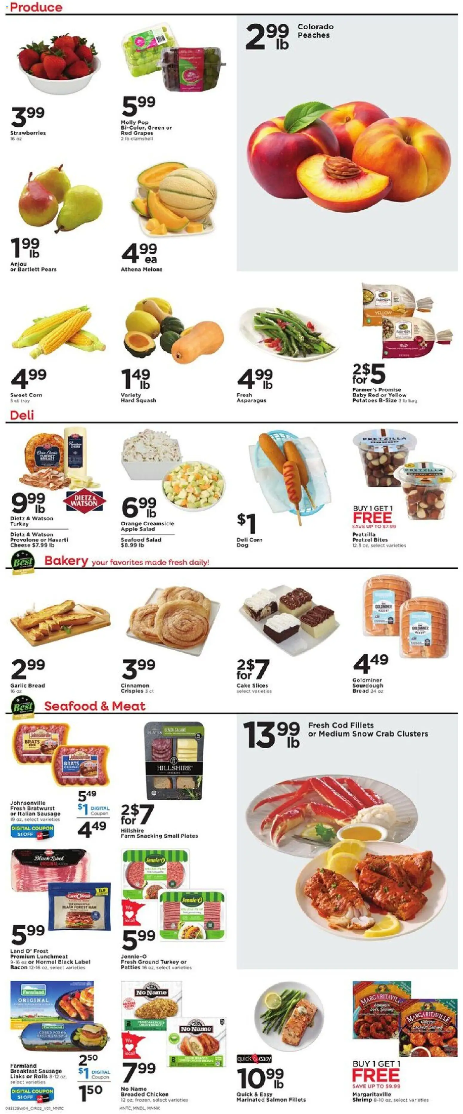 Cub Foods Weekly Ad - valid from 08/23/2026 | Page: 2 | Products: Turkey, Bratwurst, Ham, Potatoes