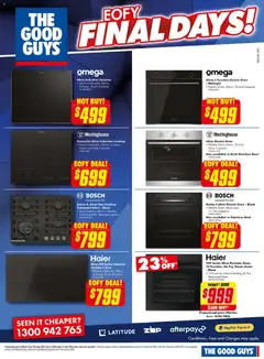 Preview of The Good Guys catalogue EOFY - valid from 25/06/2026 | Page: 13 | Products: Pizza, Oven, Cooktop