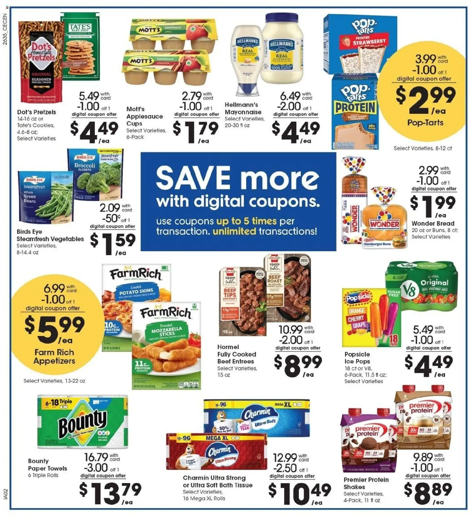 Kroger Weekly Ad - valid from 09/30/2026 | Page: 13 | Products: Hamburger, Bread, Protein, Vegetables