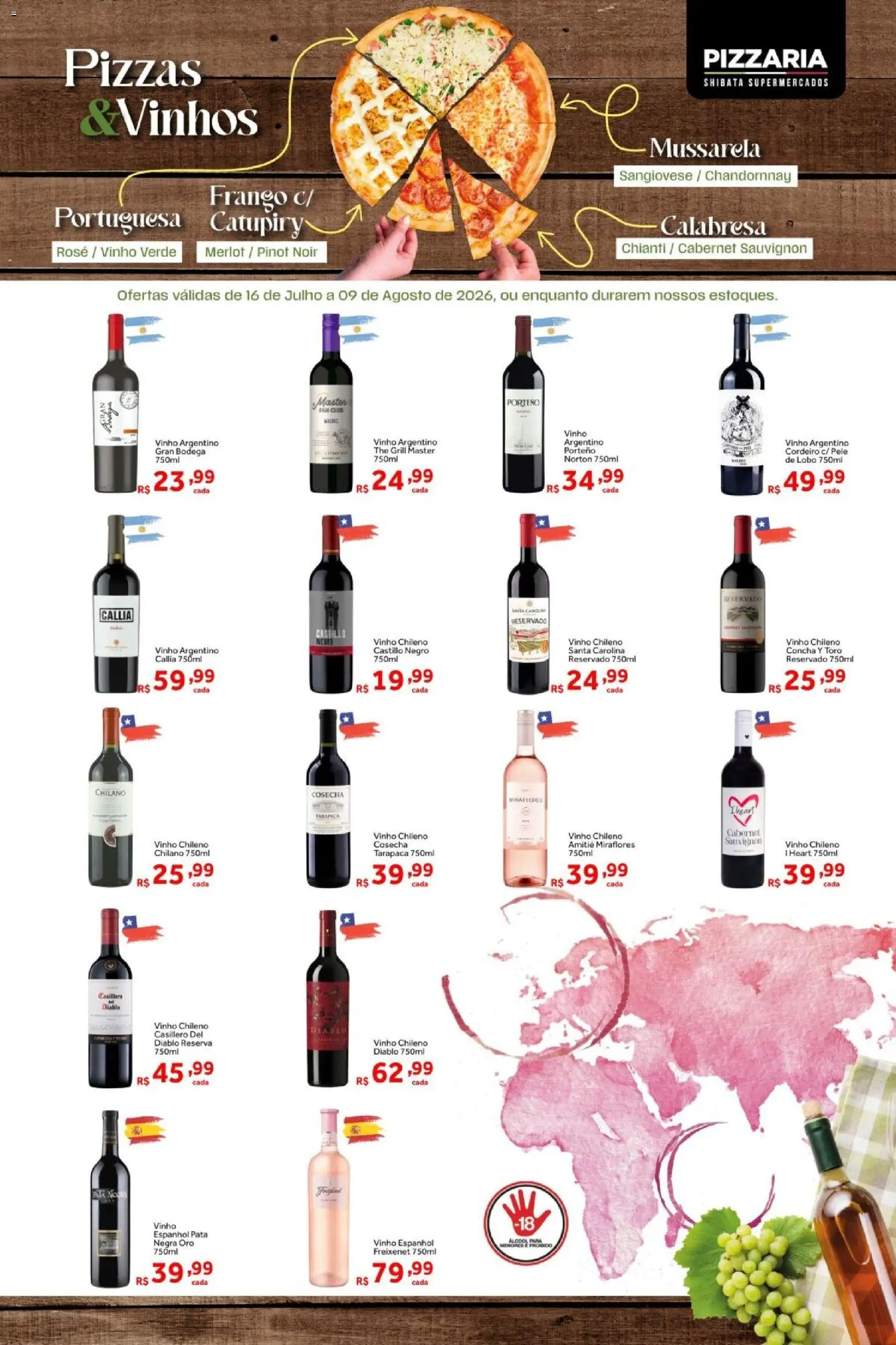 Shibata Folheto - válido de 16/06/2026 | Página: 5 | Produtos: Cordeiro, Vinho, Catupiry, Mussarela
