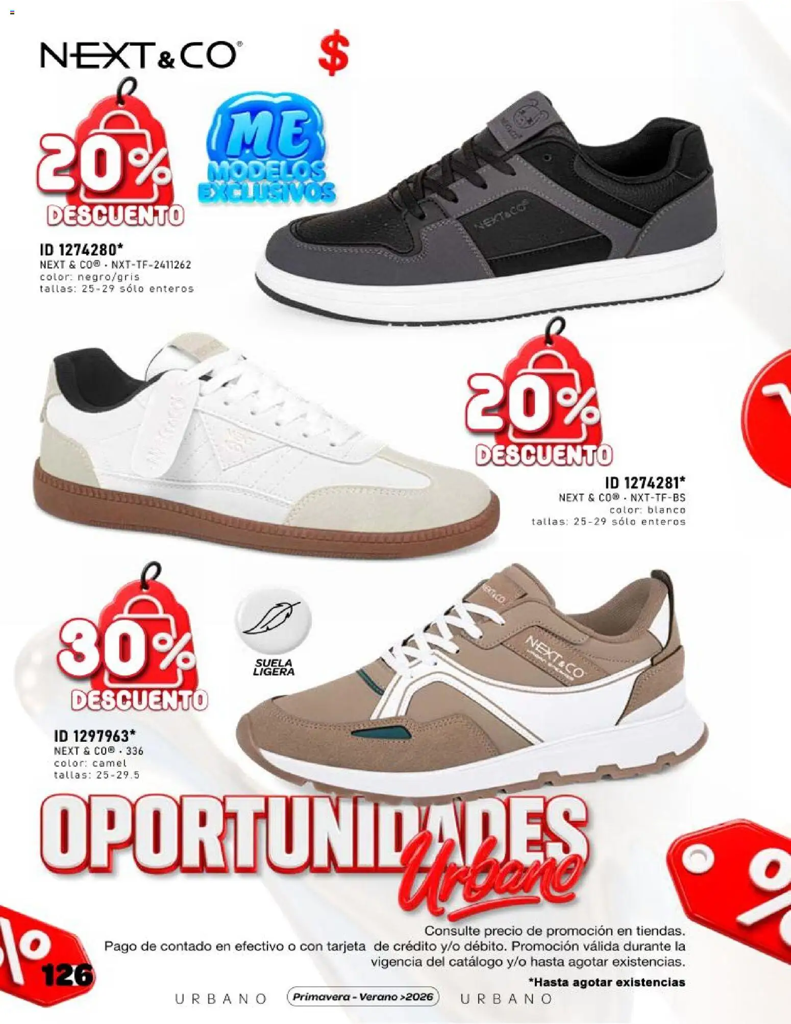 Nuevas ofertas de Price Shoes válidas en toda la República Mexicana desde el 03/07/2026. ¡Encuentra las mejores ofertas en Price Shoes catálogo Oportunidades Urbano! | Página: 126