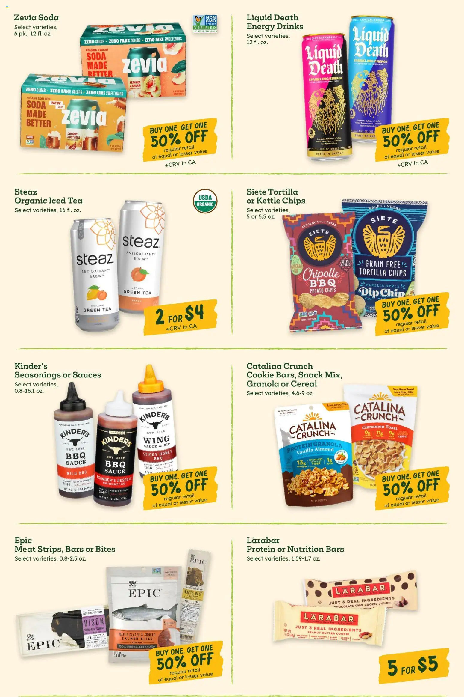 Sprouts Weekly Ad - valid from 07/22/2026 | Page: 8 | Products: Oil, Tea, Cream, Kettle