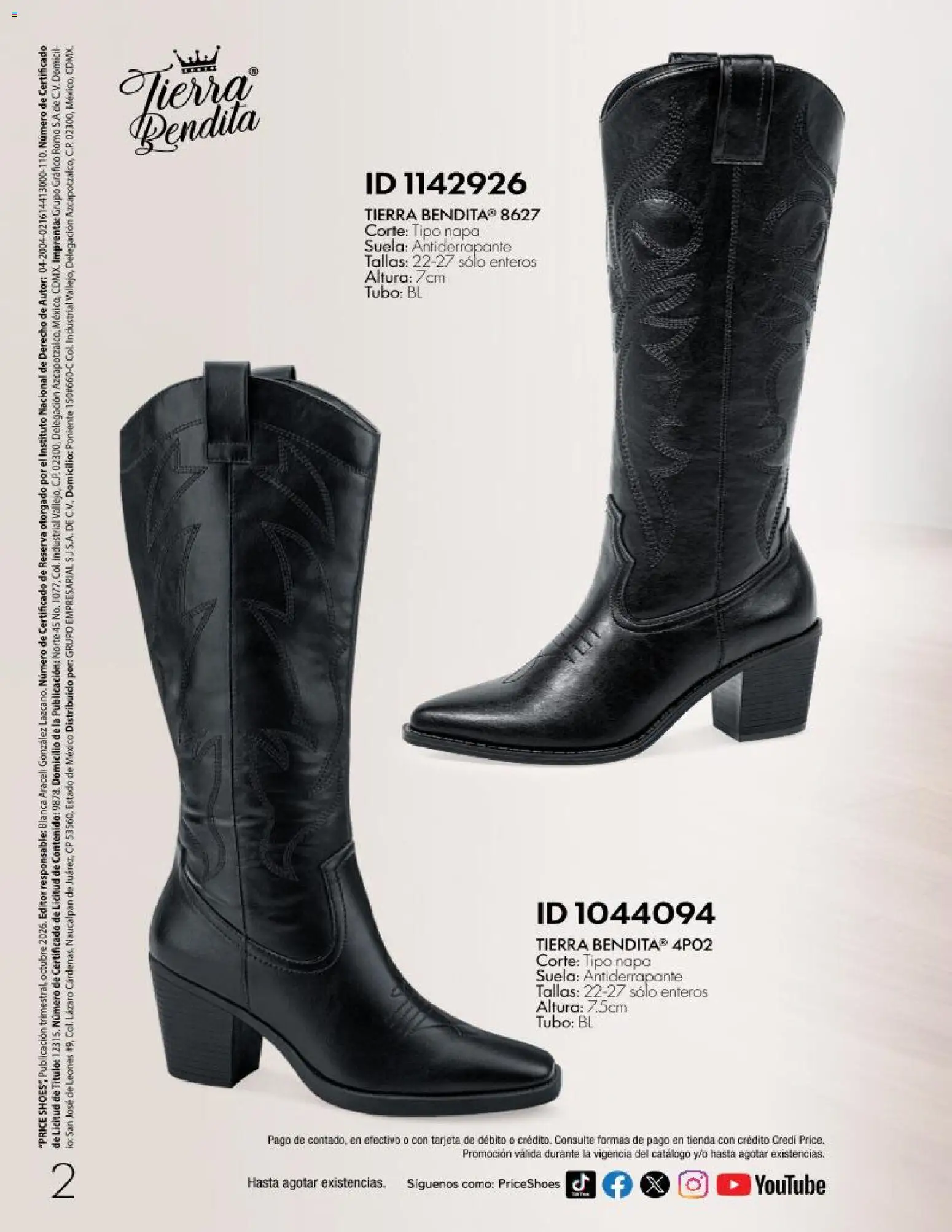 Nuevas ofertas de Price Shoes válidas en toda la República Mexicana desde el 28/10/2026. ¡Encuentra las mejores ofertas en Price Shoes catálogo 10 pagos sin intereses! | Página: 2
