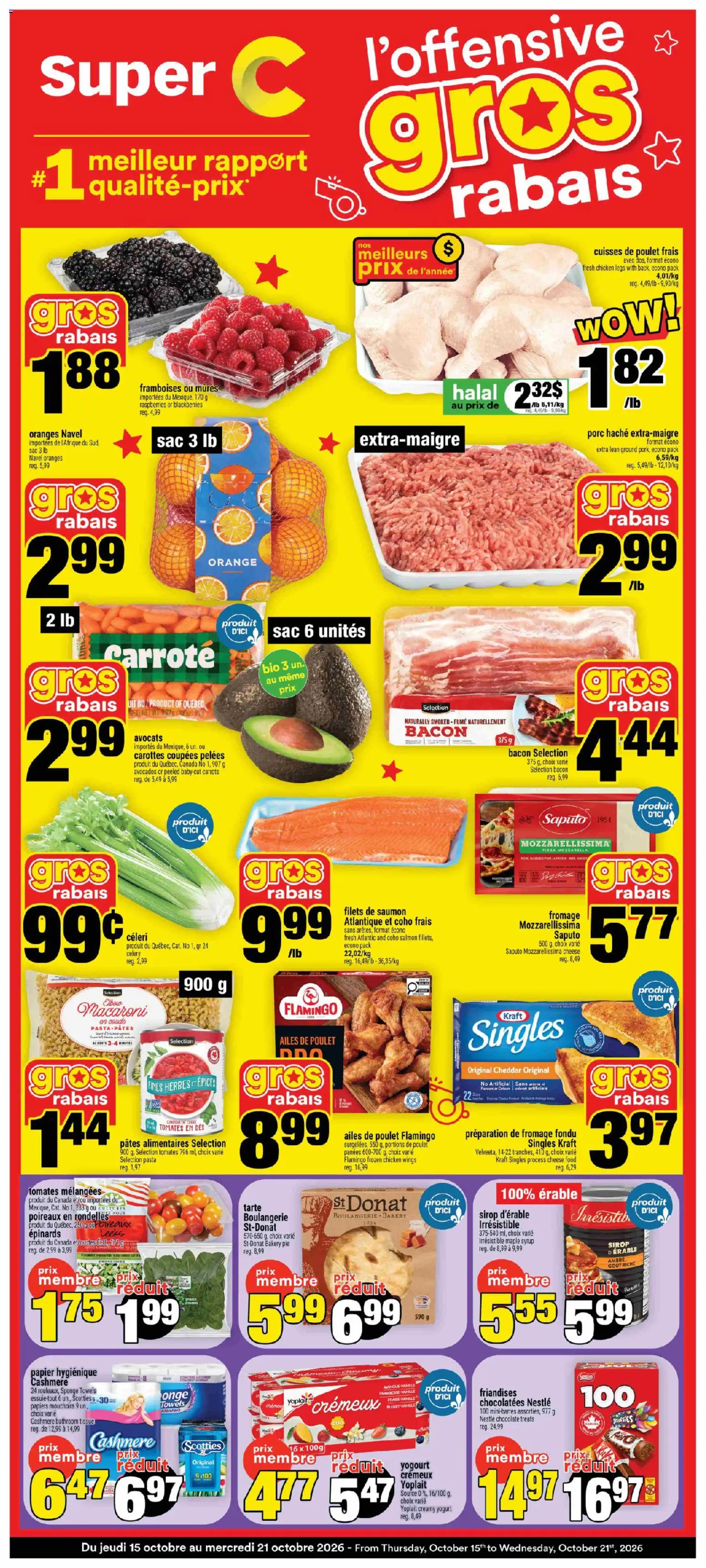 Super C weekly flyer / circulaire from Oct 15, 2026 > weekly specials & deals