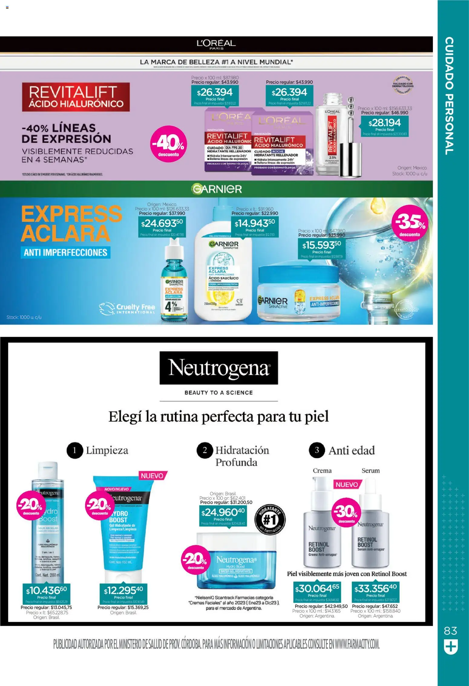 Farmacity catálogo │ válido desde el 02.06.2026 | Página: 83 | Productos: Serum, Crema