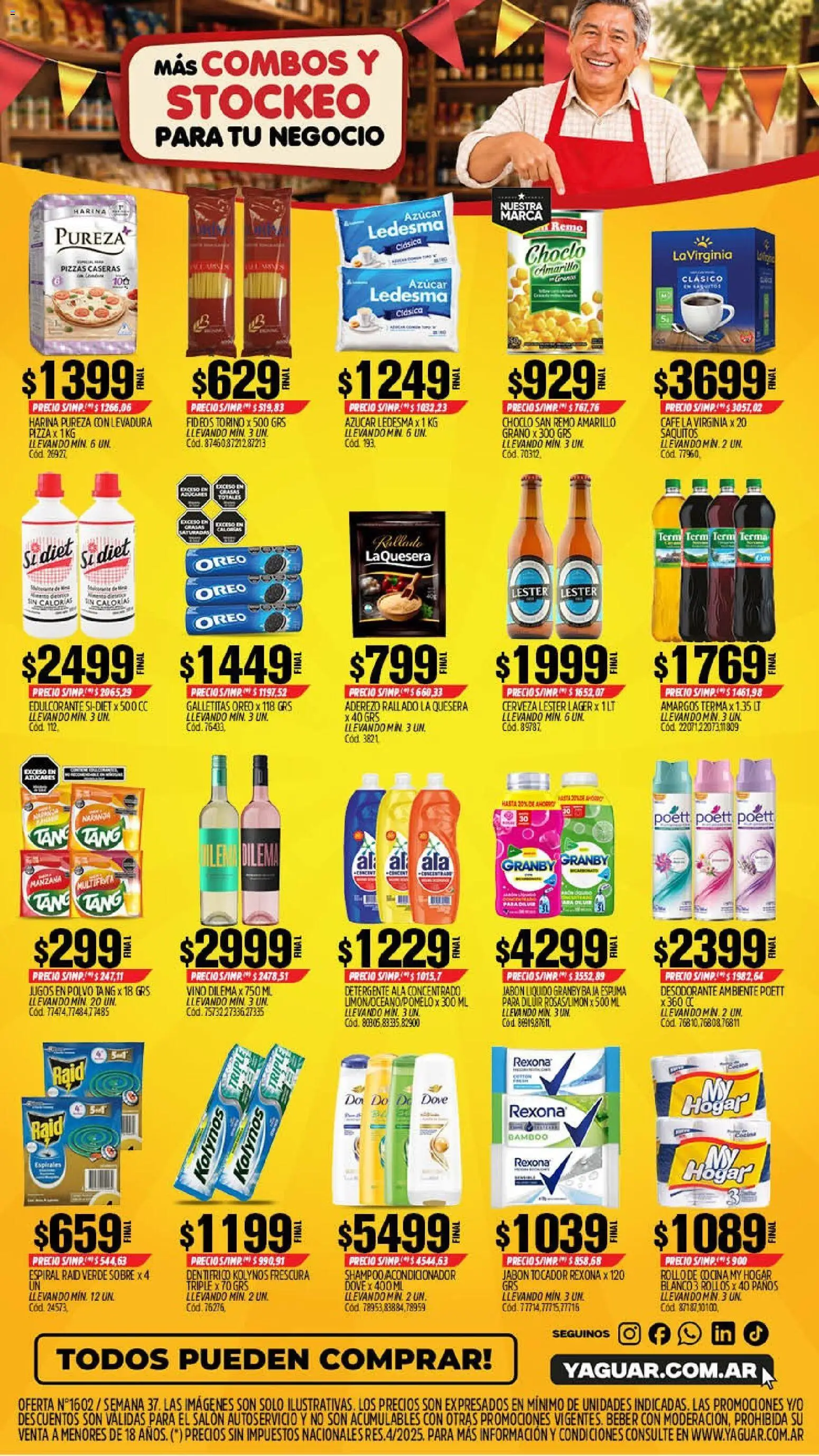 Yaguar - Oferta Semanal Santa Fé │ válido desde el 07/09/2026 | Página: 2 | Productos: Levadura, Cocina, Shampoo, Desodorante