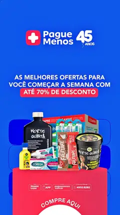 Pague Menos - Catálogo atual - Pré-Visualização do folheto da loja Pague Menos, válido de 27/07/2026