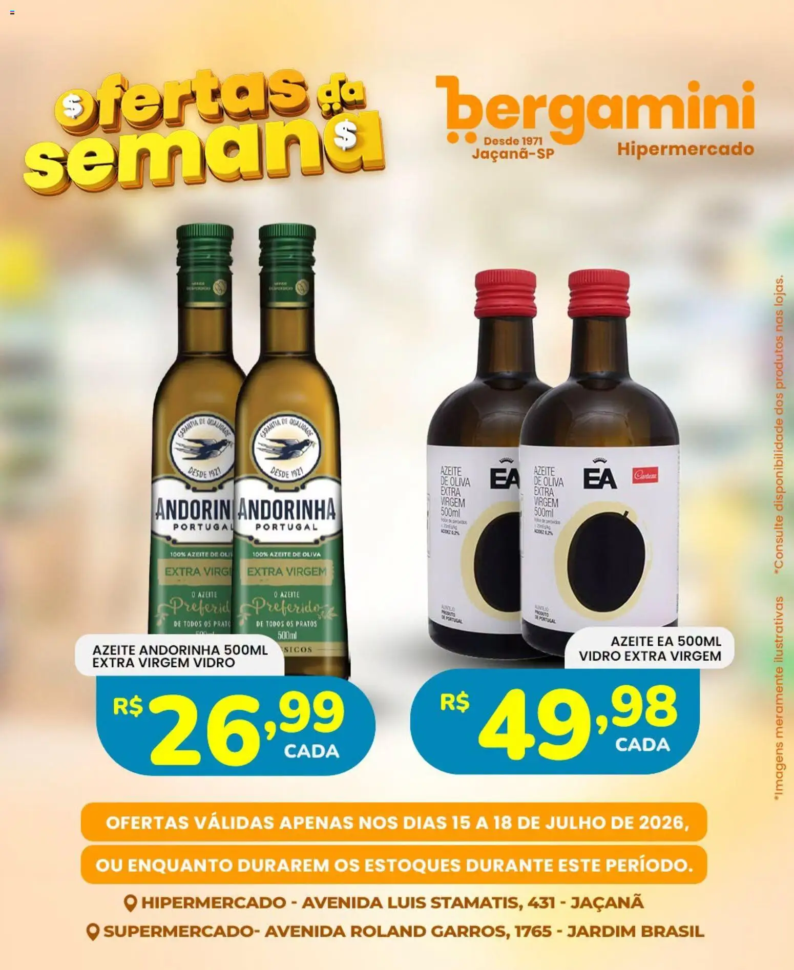 Supermercado Bergamini Folheto - válido de 15/07/2026 | Página: 7 | Produtos: Azeite