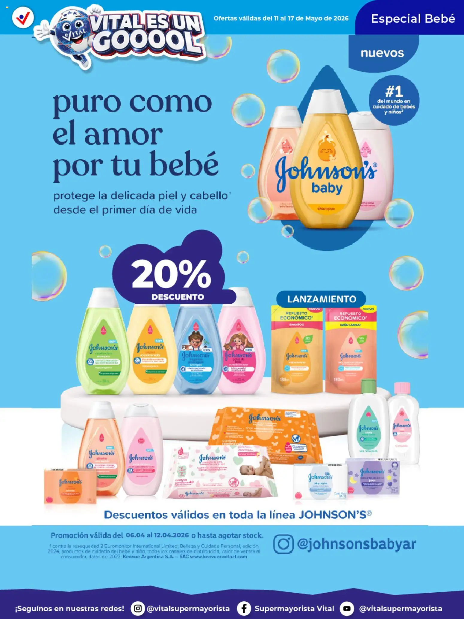 Vital Ofertas Especial de pañales │ válido desde el 11.05.2026 | Página: 6 | Productos: Shampoo, Acondicionador