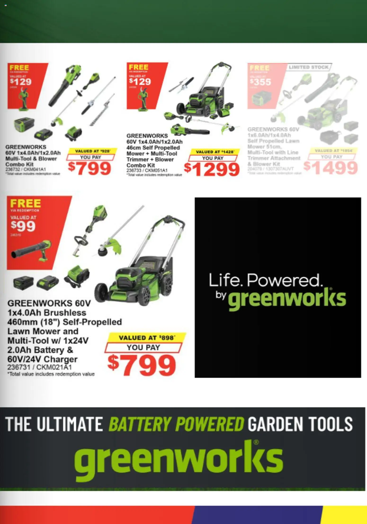 Total Tools catalogue - valid from 01/10/2026 | Page: 11 | Products: Charger, Lawn mower, Tools, Mower