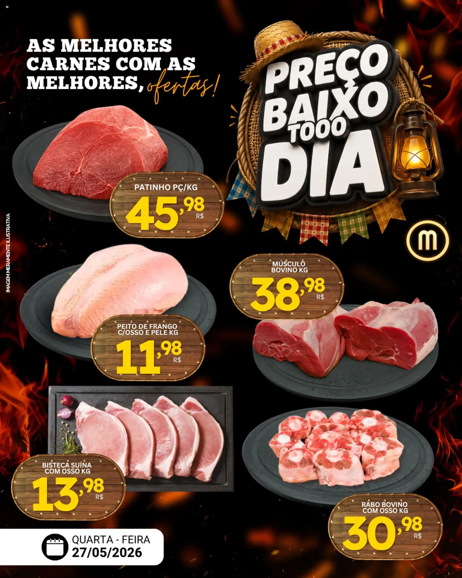 Mercadão Atacadista Folheto - válido de 27.05.2026 | Página: 1 | Produtos: Baixo, Frango, Peito de frango