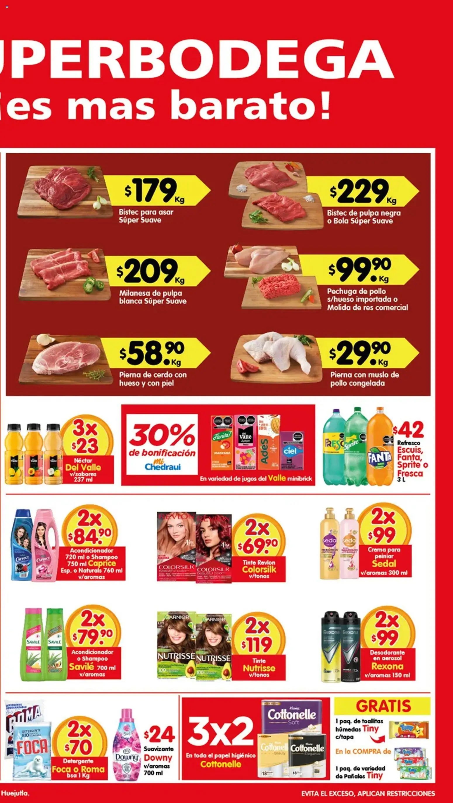 Nuevas ofertas de Arteli válidas en toda la República Mexicana desde el 26/06/2026. ¡Encuentra las mejores ofertas en Arteli folleto Aká Superbodegas Foraneas! | Página: 2 | Productos: Detergente, Crema, Cerdo, Acondicionador