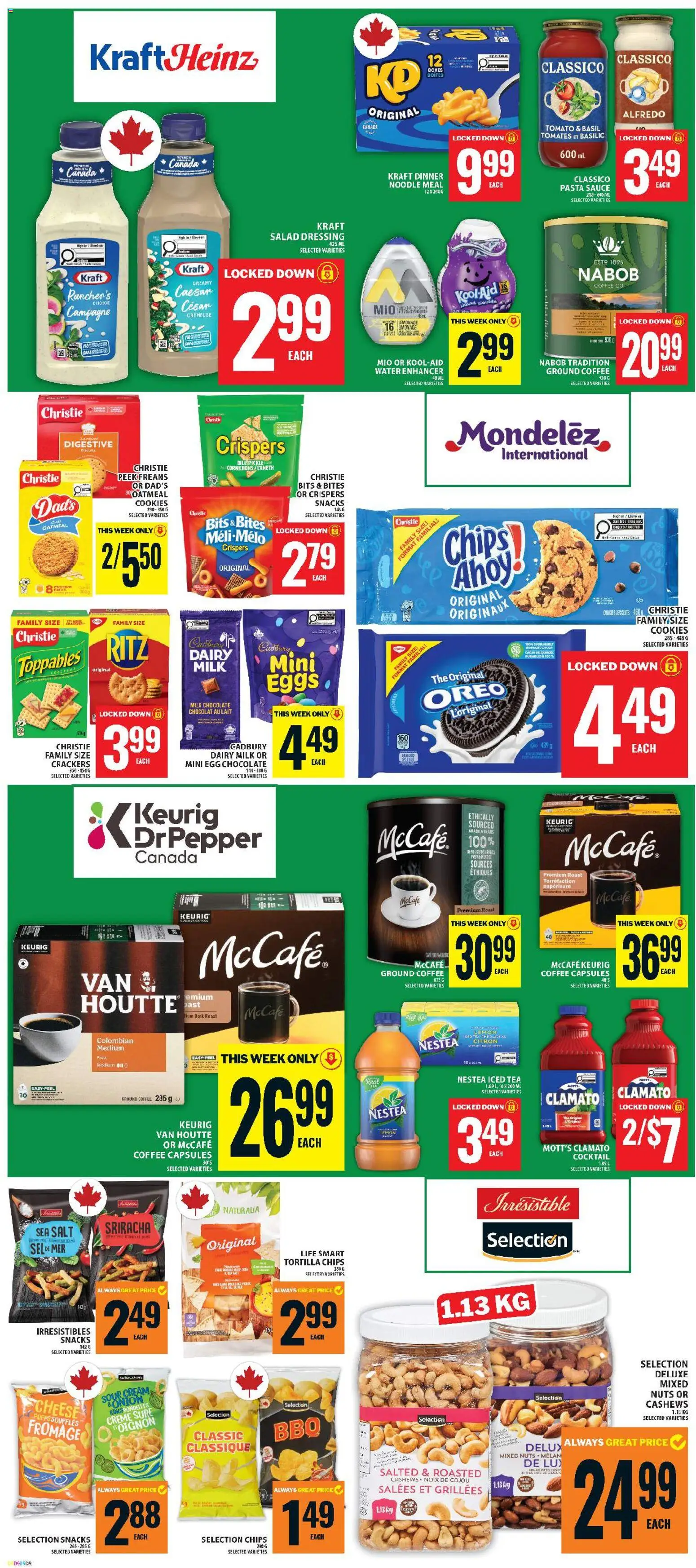Food Basics flyer valid from Aug 6, 2026 | Page: 8 | Products: Salad, Cocktail, Snacks, Eggs