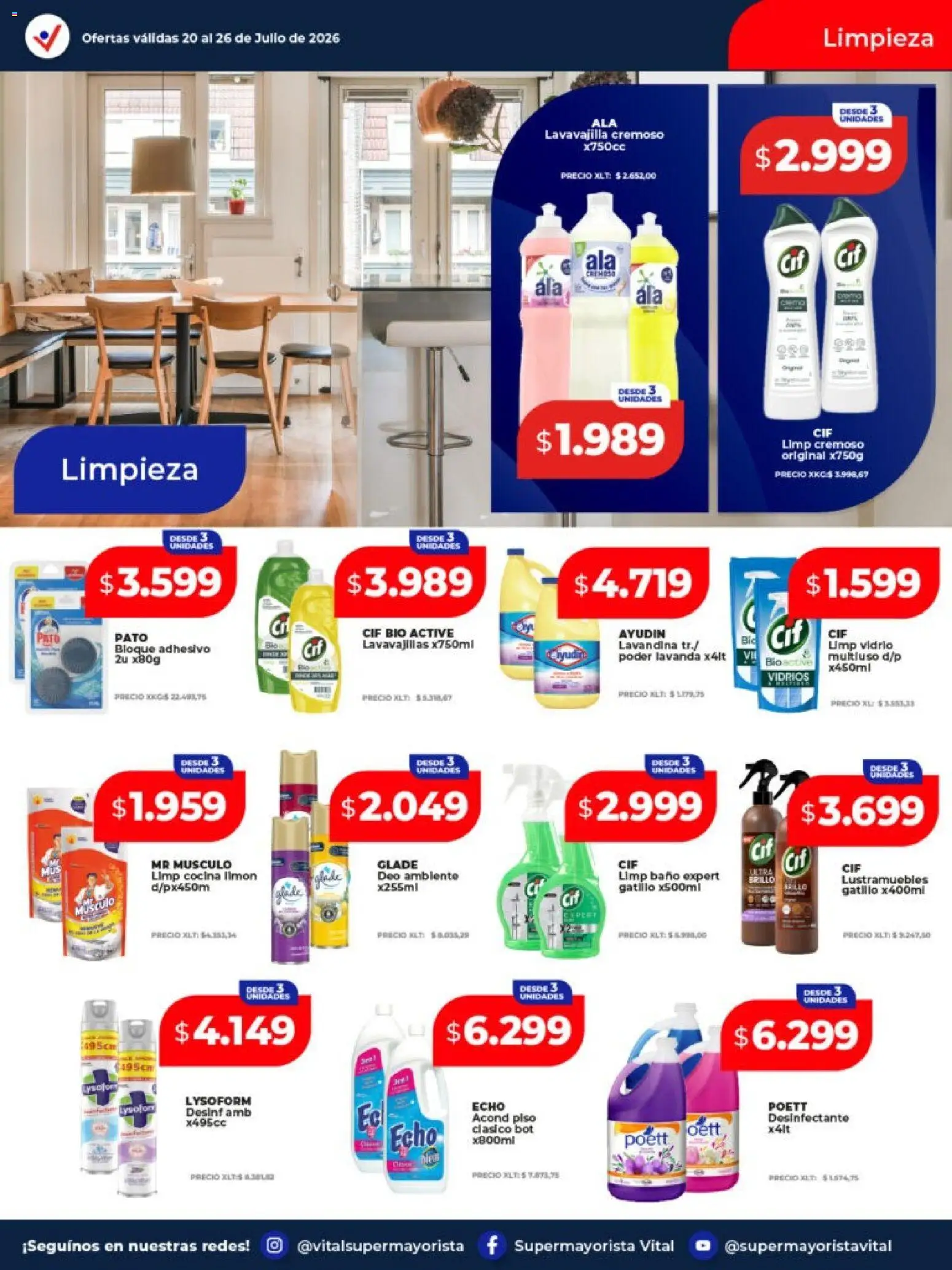 Vital - Ofertas │ válido desde el 20/07/2026 | Página: 9 | Productos: Lustramuebles, Cocina, Lavavajillas, Brillo