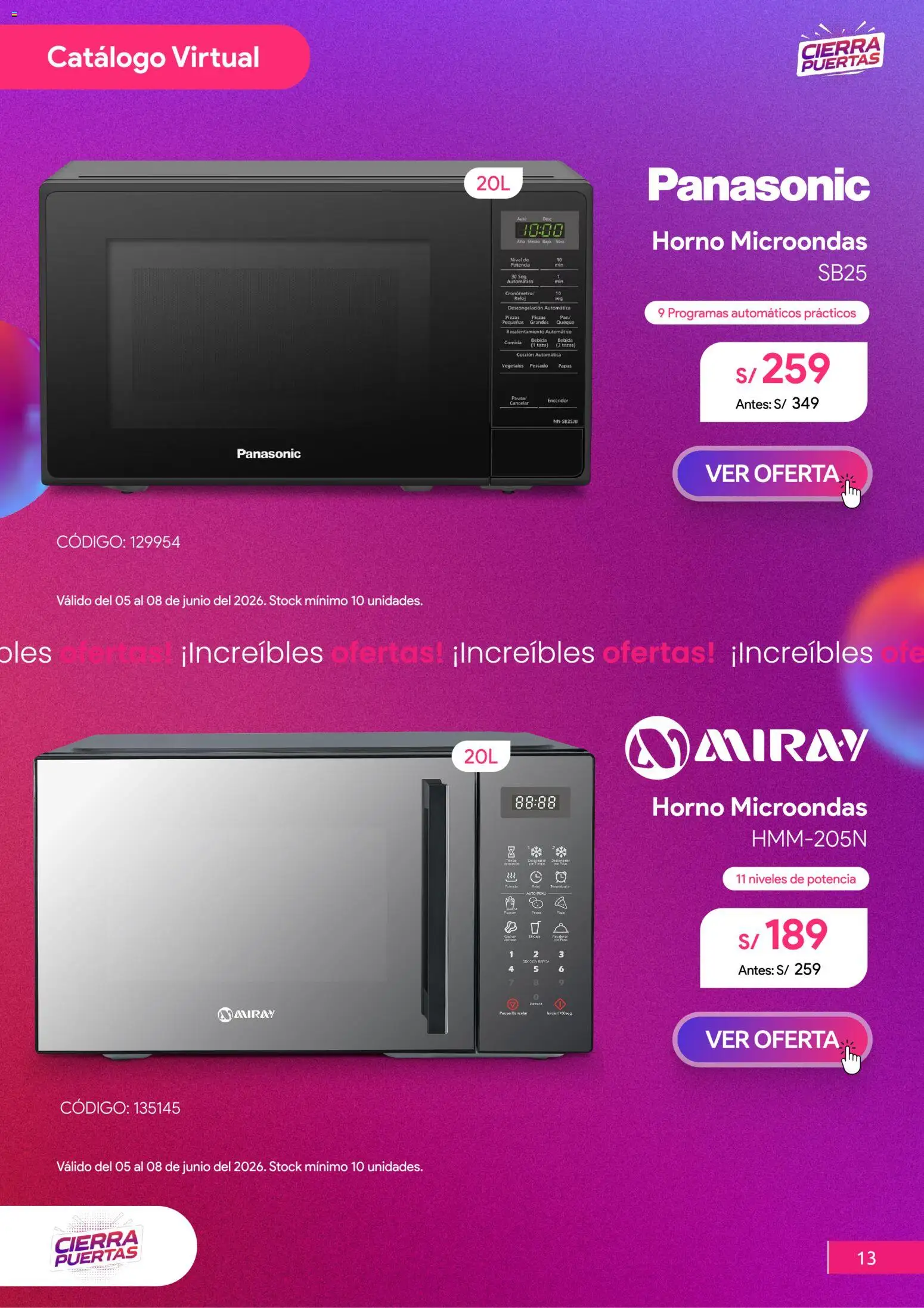 Catálogo Hiraoka válido desde 04.06.2026 | Página: 14 | Productos: Pescado, Papas, Horno, Horno microondas
