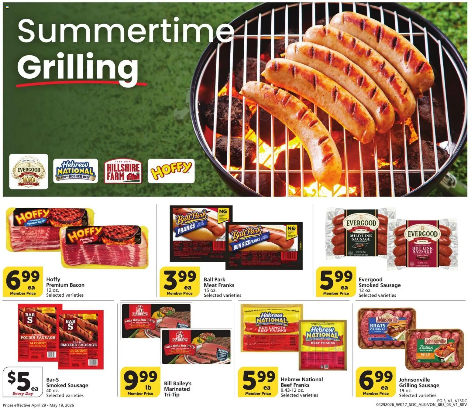 Vons Big Book of Savings - valid from 29.04.2026 | Page: 3 | Products: Beef, Sausage