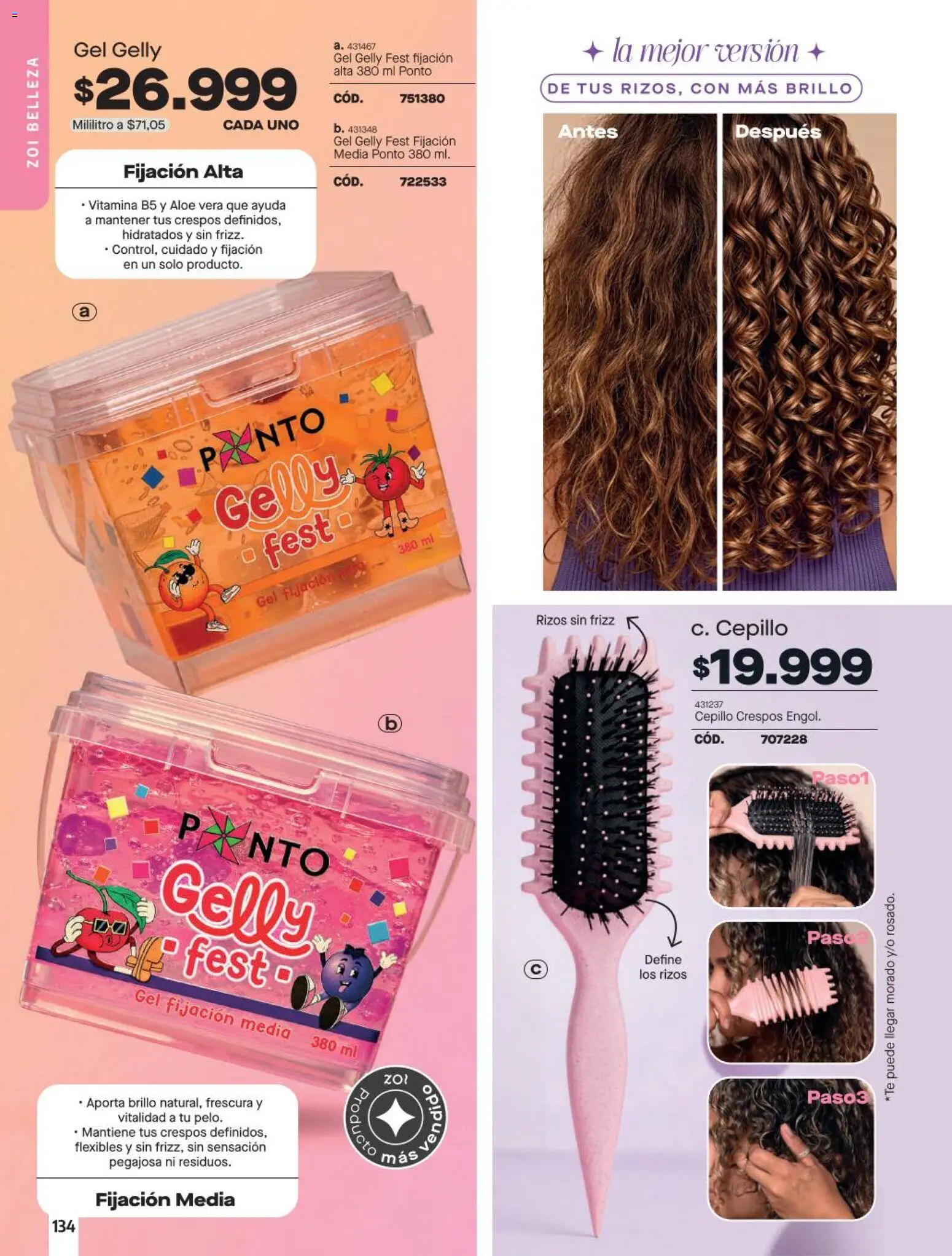 Carmel revista - valida desde el 11/08/2026 | Página: 134 | Productos: Brillo, Cepillo, Aloe vera