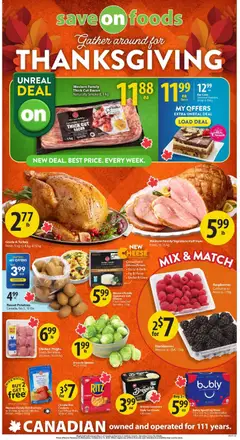 Preview of Save on foods weekly flyer / circulaire from shop Save on foods valid from Oct 8, 2026