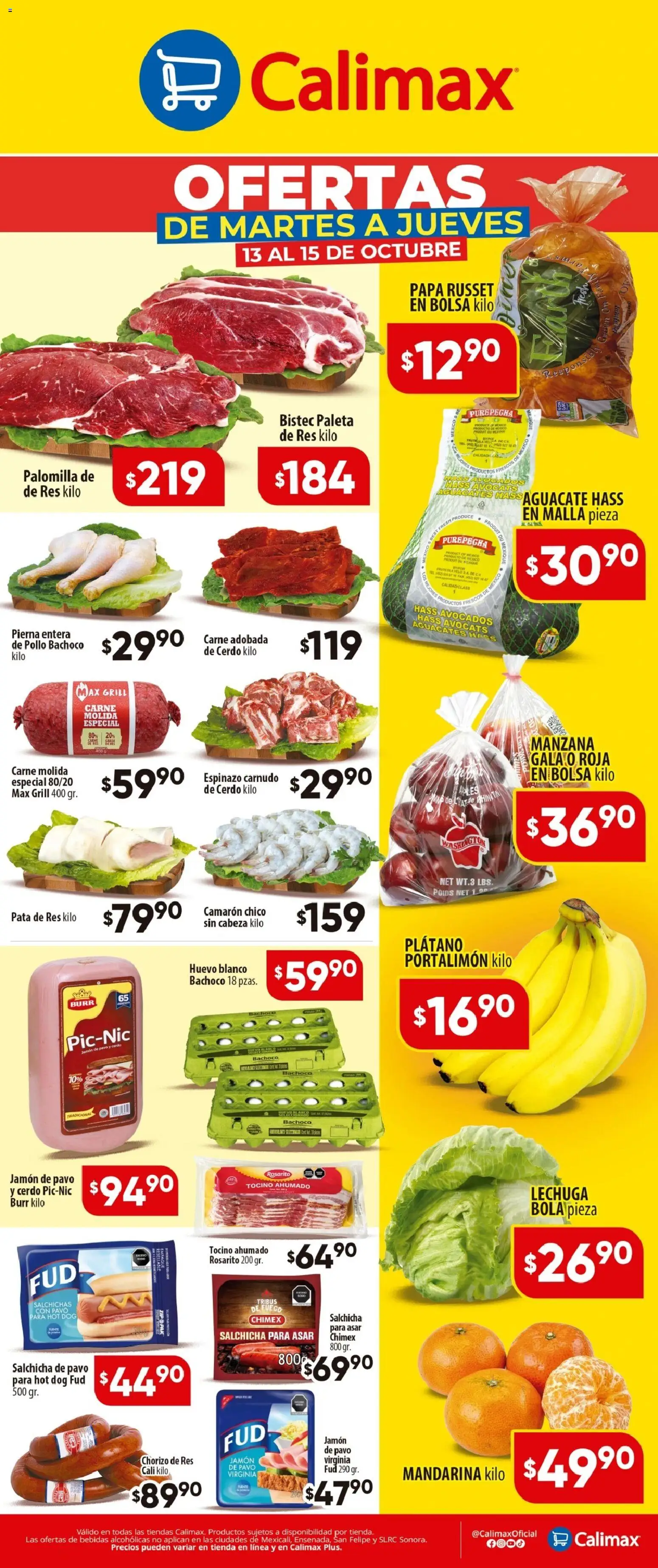 Nuevas ofertas de Calimax válidas en toda la República Mexicana desde el 13/10/2026. ¡Encuentra las mejores ofertas en Calimax - Ofertas Martes y Jueves! | Página: 1