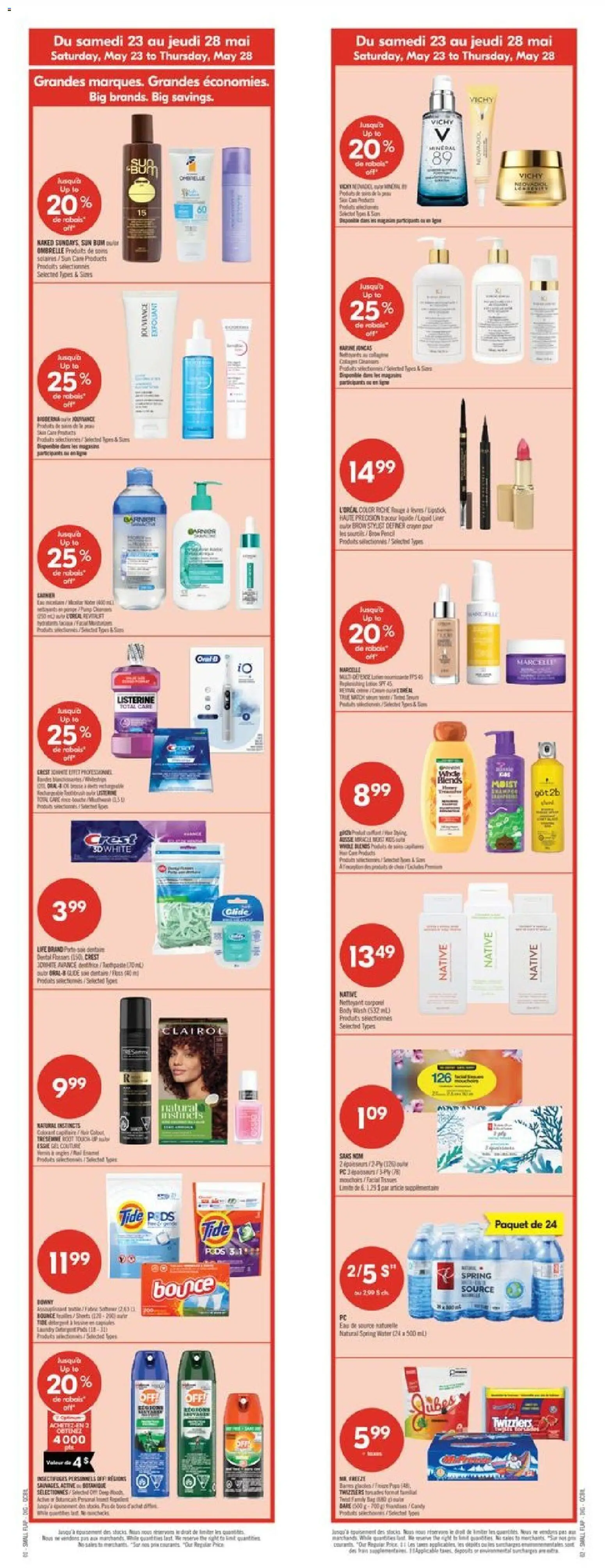 Pharmaprix flyer valid from 22.05.2026 | Page: 2 | Products: PC, Micellar water, Body wash, Fabric softener