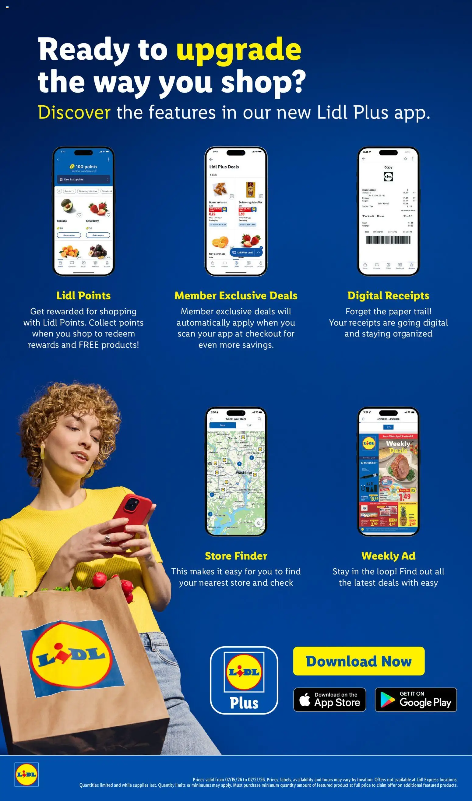 Lidl Weekly Ad - valid from 07/15/2026 | Page: 2 | Products: Butter, Coffee, Oranges, Avocado