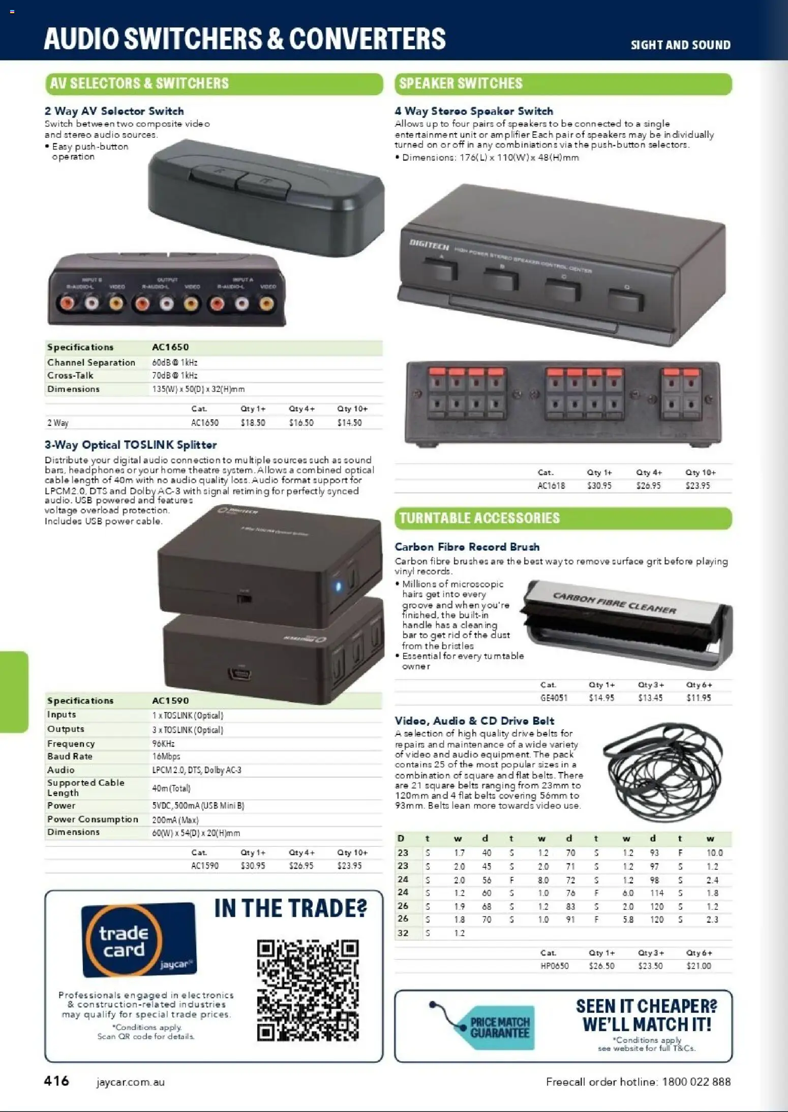 Jaycar catalogue - valid from 31/08/2026 | Page: 414 | Products: Brush, Cleaner, Belt, Digital