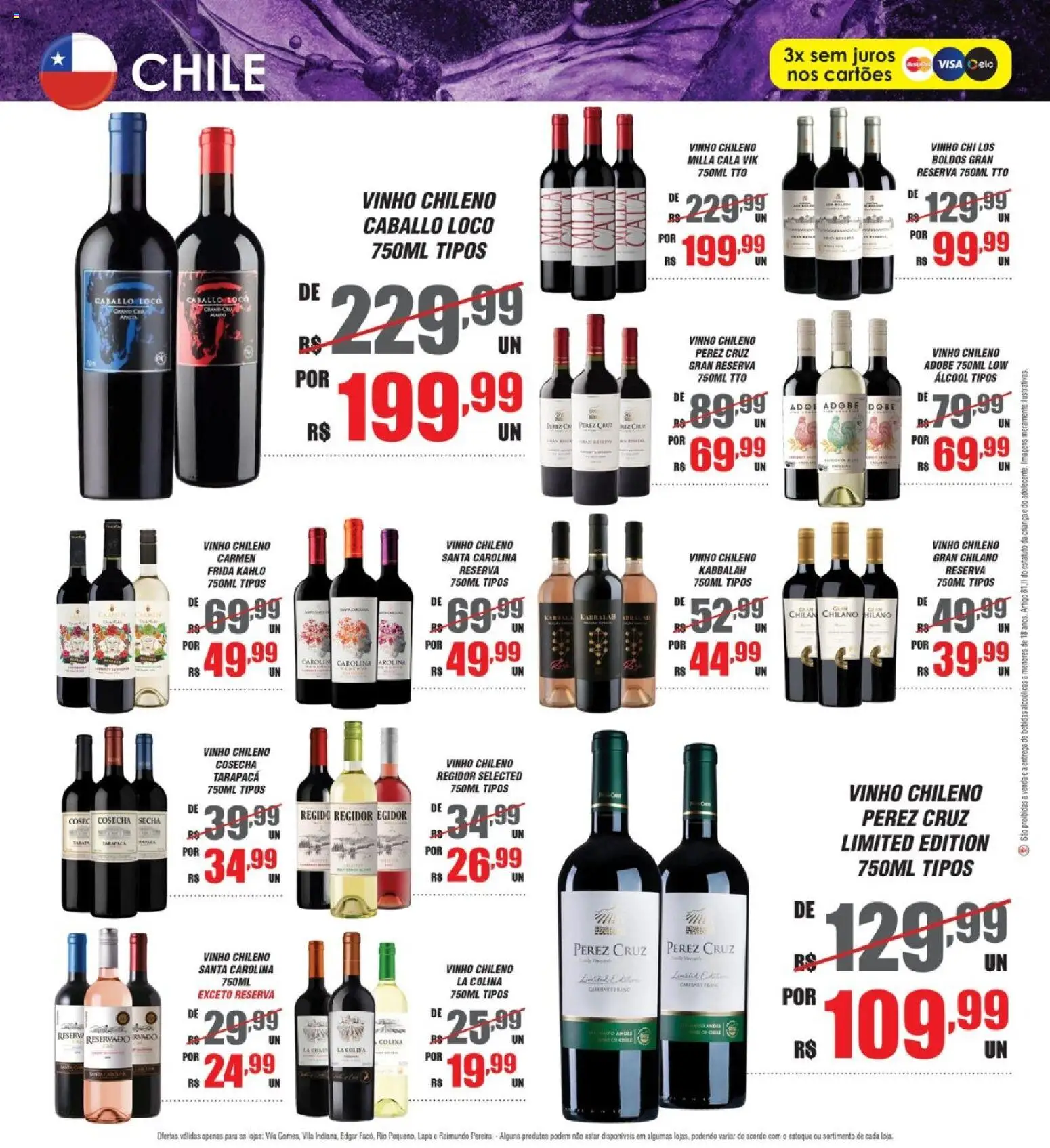 Violeta Supermercados Folheto - válido de 18/07/2026 | Página: 3 | Produtos: Vinho