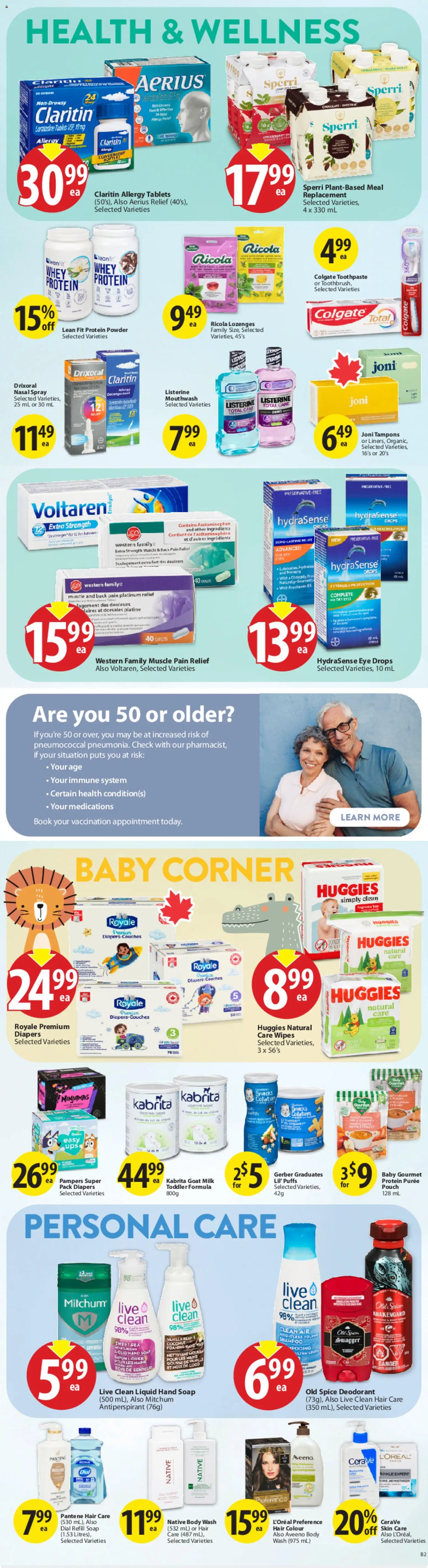 Save on foods flyer valid from 04.06.2026 | Page: 25 | Products: Shampoo, Deodorant, Mouthwash, Milk
