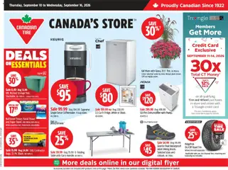 Preview of Canadian Tire weekly flyer from shop Canadian Tire valid from Sep 10, 2026