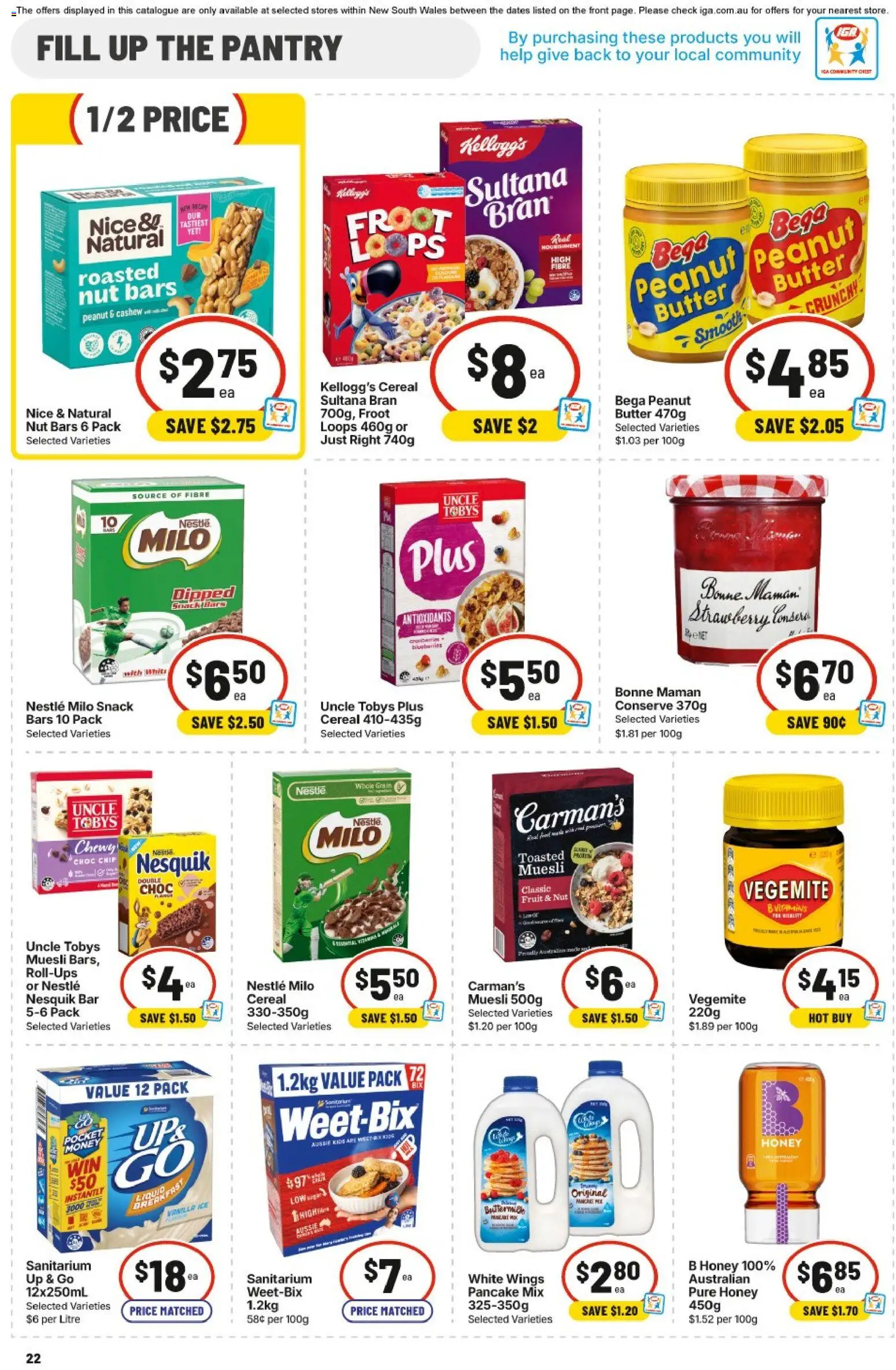 IGA catalogue - valid from 10/06/2026 | Page: 26 | Products: Flour, Olive oil, Pudding, Sugar