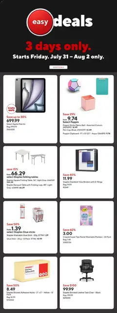 Preview of Staples weekly flyer / circulaire from shop Staples valid from Jul 31, 2026 | Page: 2