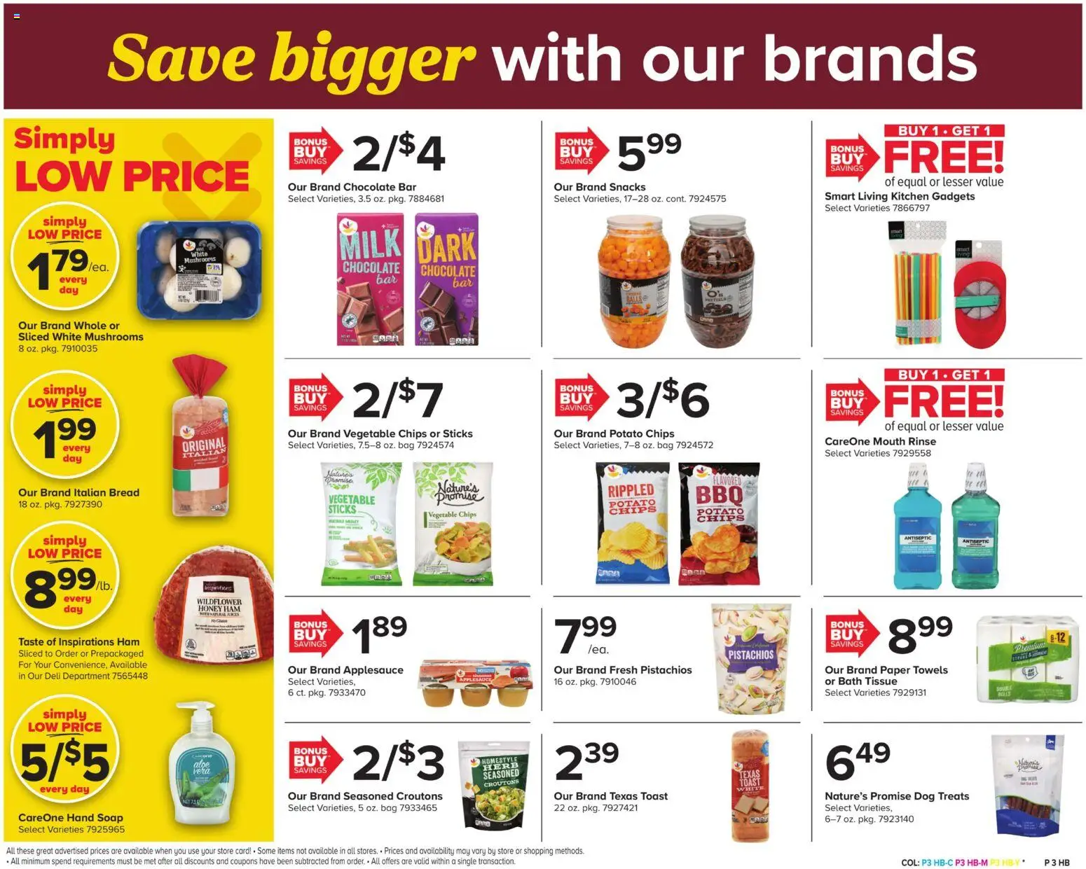 Giant Weekly Ad - valid from 10/02/2026 | Page: 3 | Products: Bath, Honey, Milk, Paper towels
