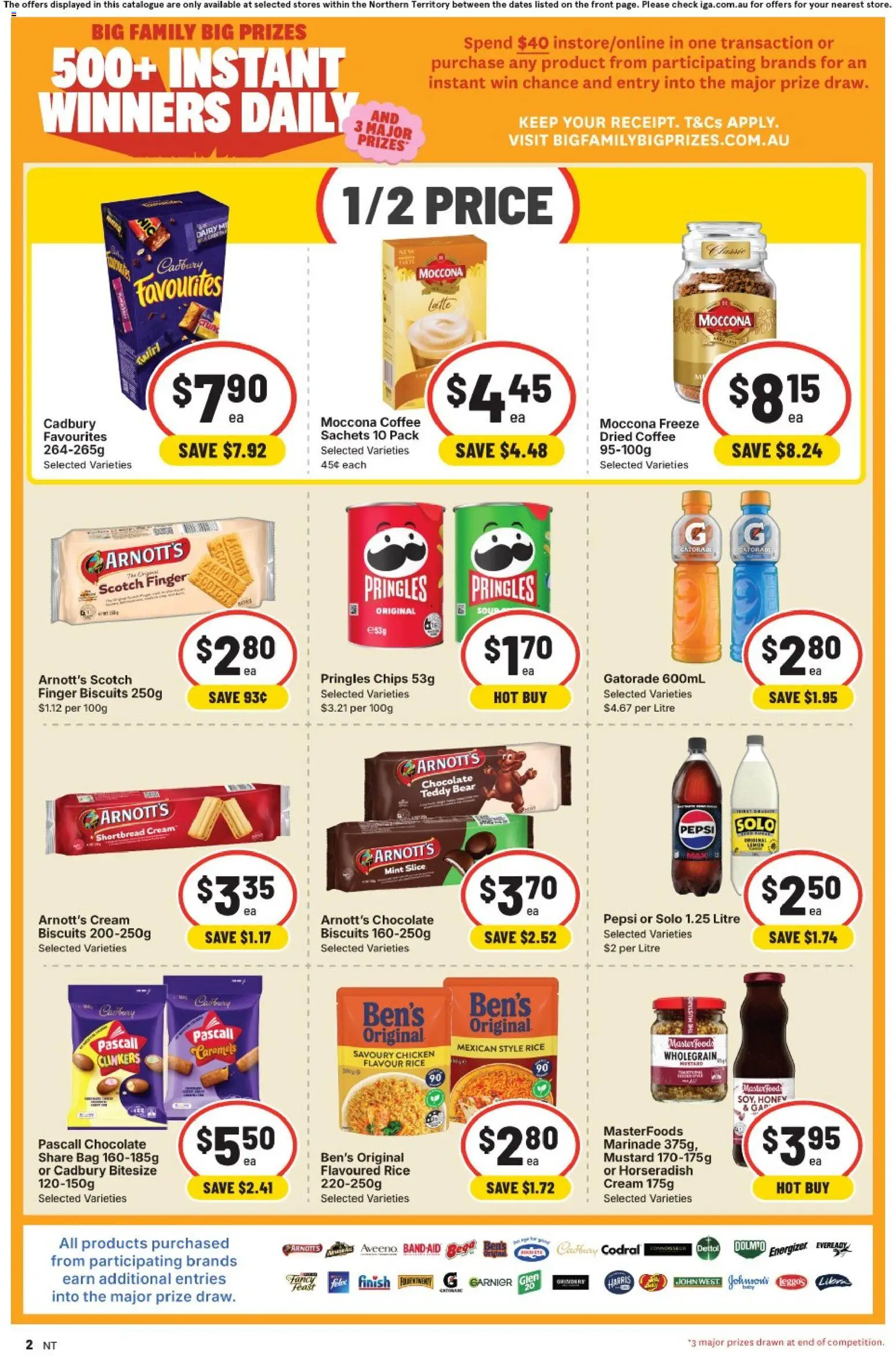IGA catalogue - valid from 22/07/2026 | Page: 2 | Products: Dairy, Honey, Chips, Bag
