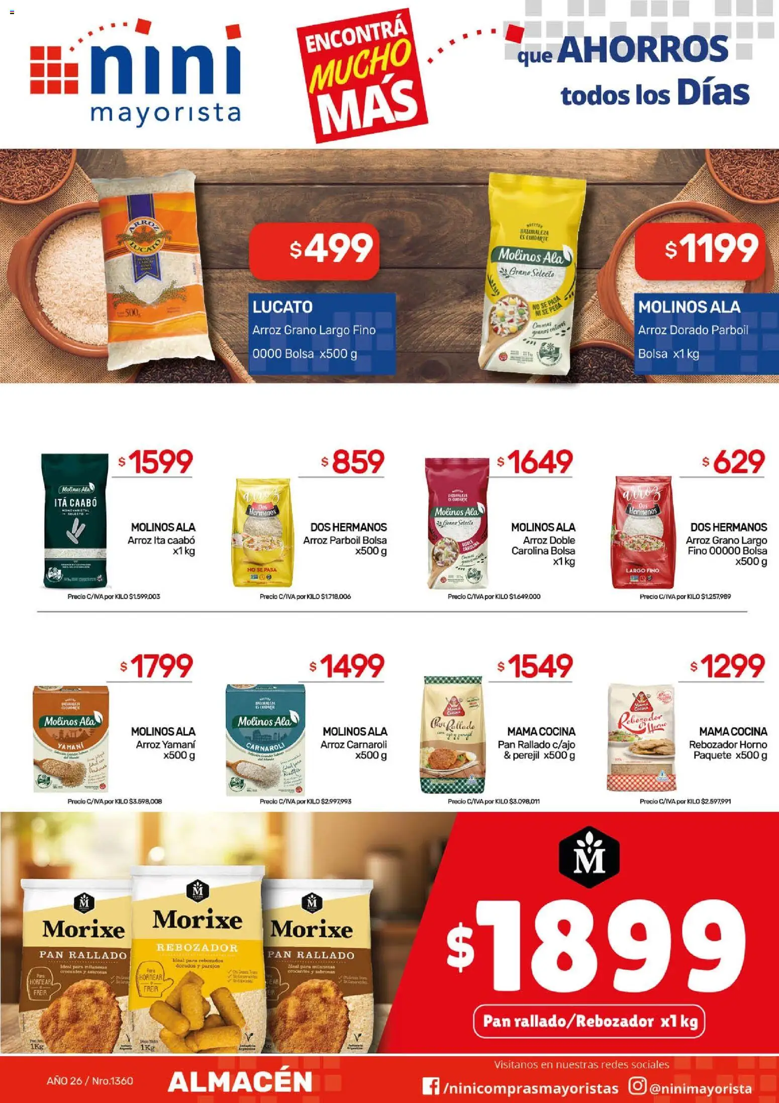 NINI Mayorista ofertas │ válido desde el 18.05.2026 | Página: 24 | Productos: Bolsa, Horno, Arroz, Pan rallado