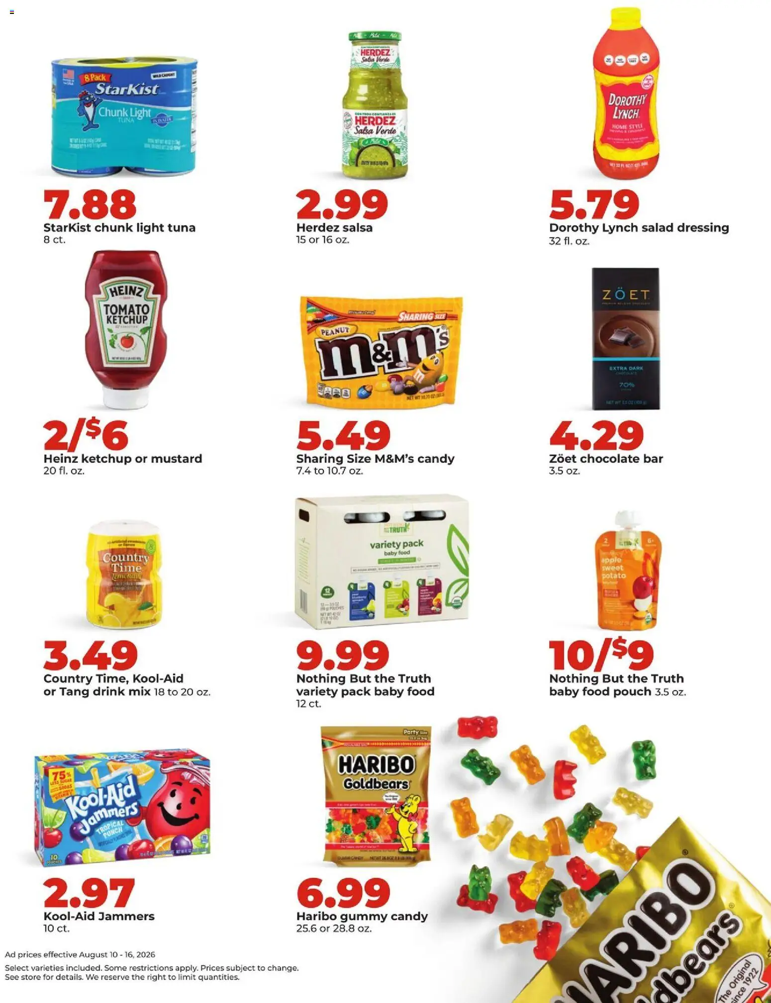 HyVee Weekly Ad - valid from 08/10/2026 | Page: 22 | Products: Ketchup, Mustard, Baby food, Tomato