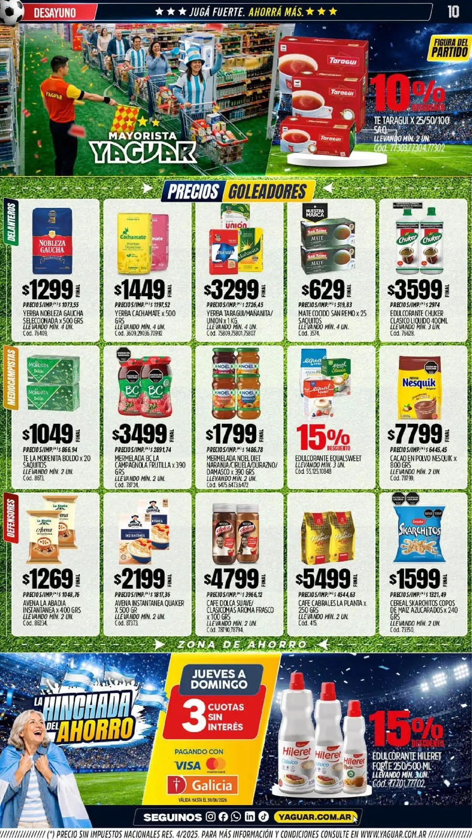 Yaguar catálogo │ válido desde el 15.06.2026 | Página: 9 | Productos: Mate, Maiz, Té, Mate cocido