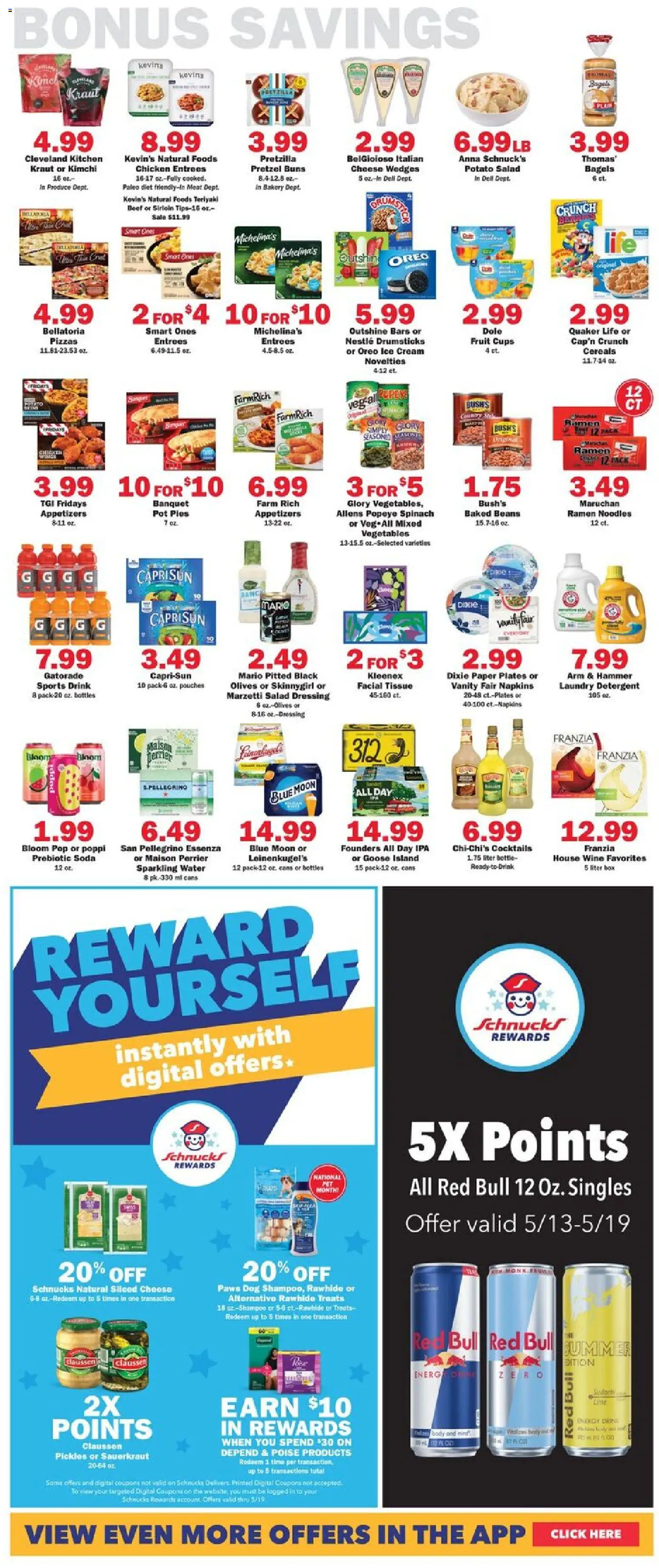 Schnucks Weekly Print Ad - IL - valid from 13.05.2026 | Page: 5 | Products: Bakery, Spinach, Detergent, Ice cream