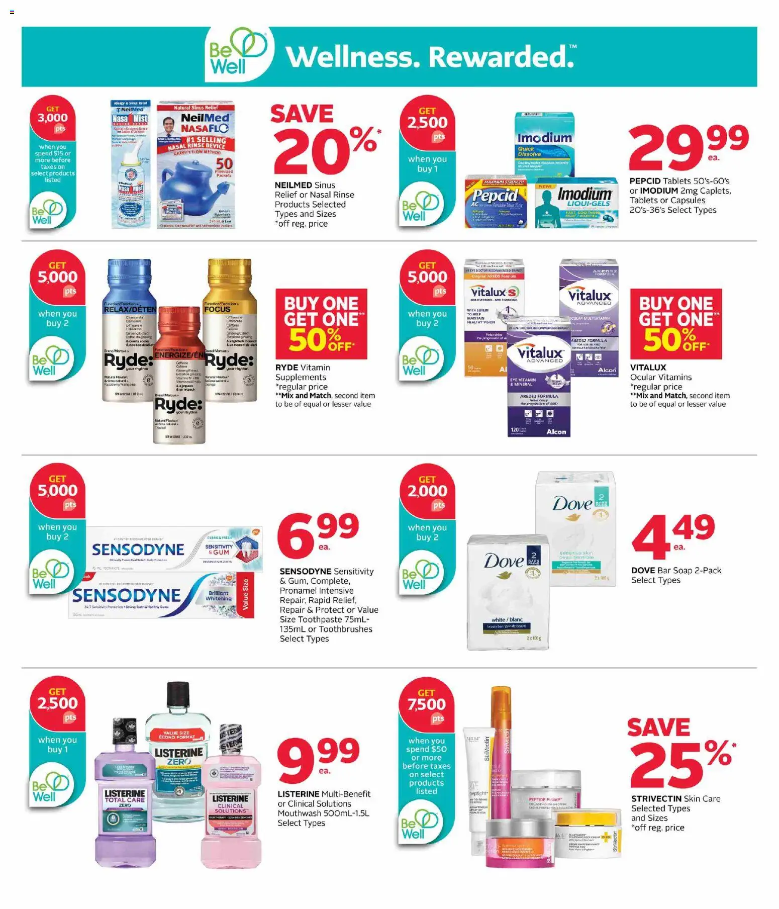 Rexall flyer valid from Sep 4, 2026 | Page: 11 | Products: Listerine, Multivitamin, Toothpaste, Mouthwash