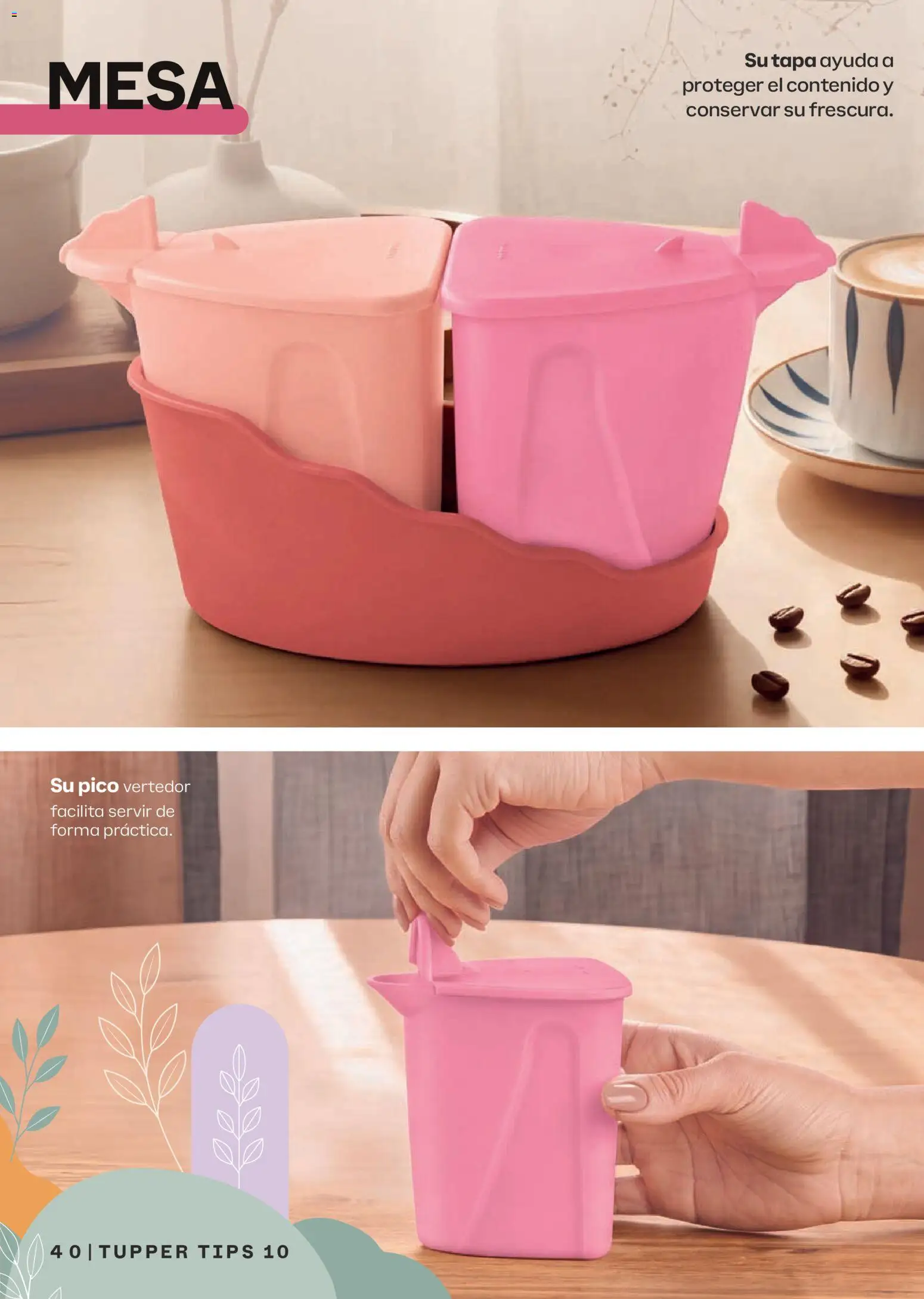 Nuevas ofertas de Tupperware válidas en toda la República Mexicana desde el 07/09/2026. ¡Encuentra las mejores ofertas en Tupperware catálogo! | Página: 40 | Productos: Pico, Tupper, Mesa